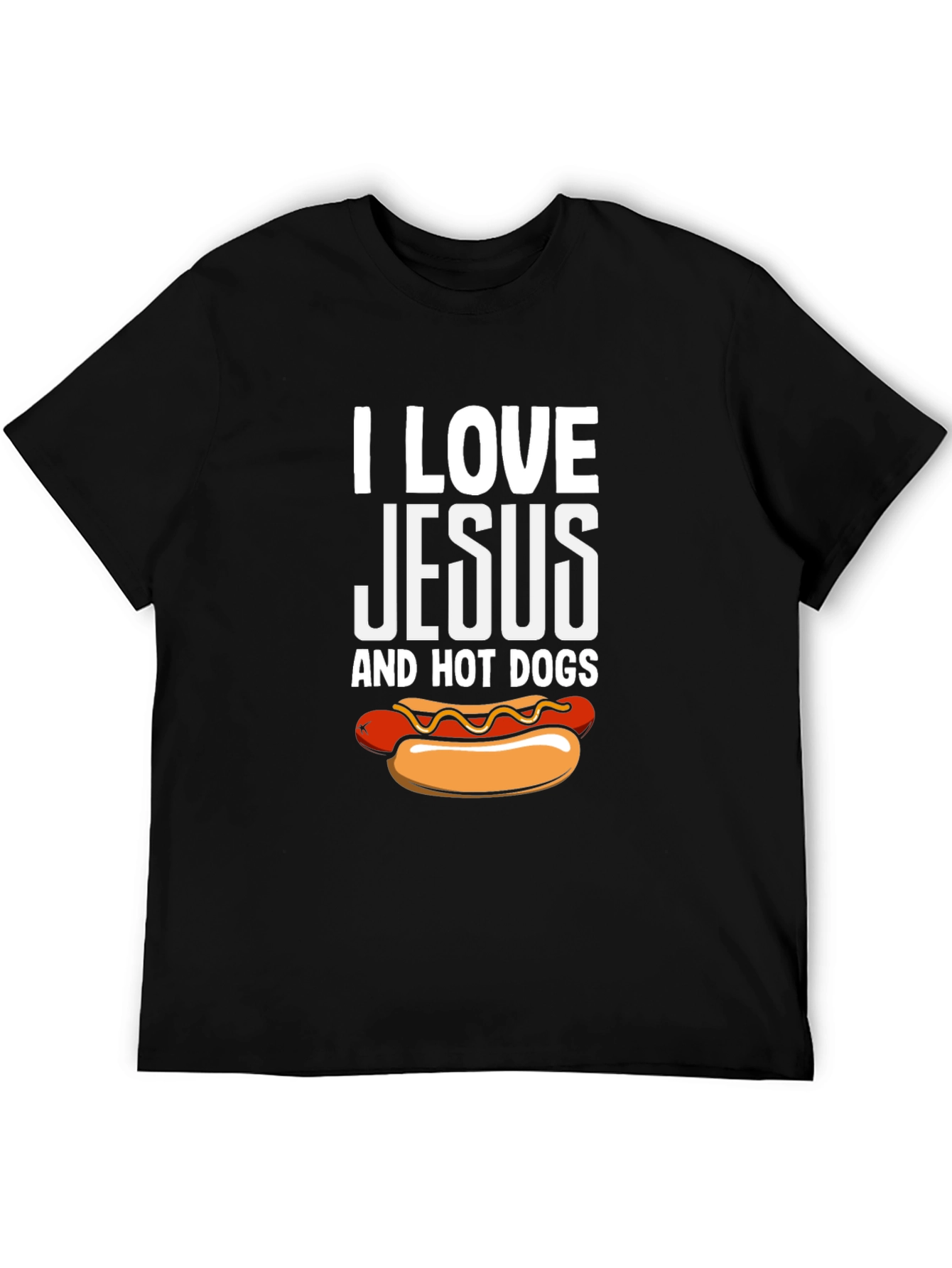 I Love Jesus and Hot Dogs T-Shirt