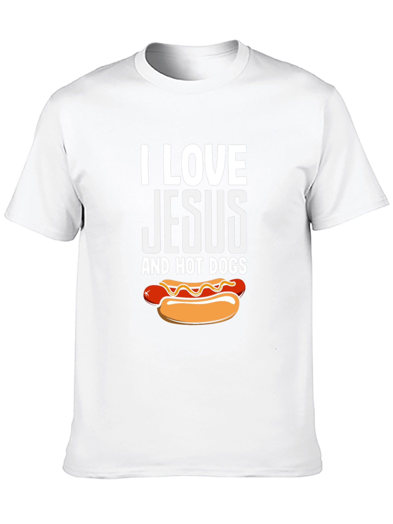 I Love Jesus and Hot Dogs T-Shirt