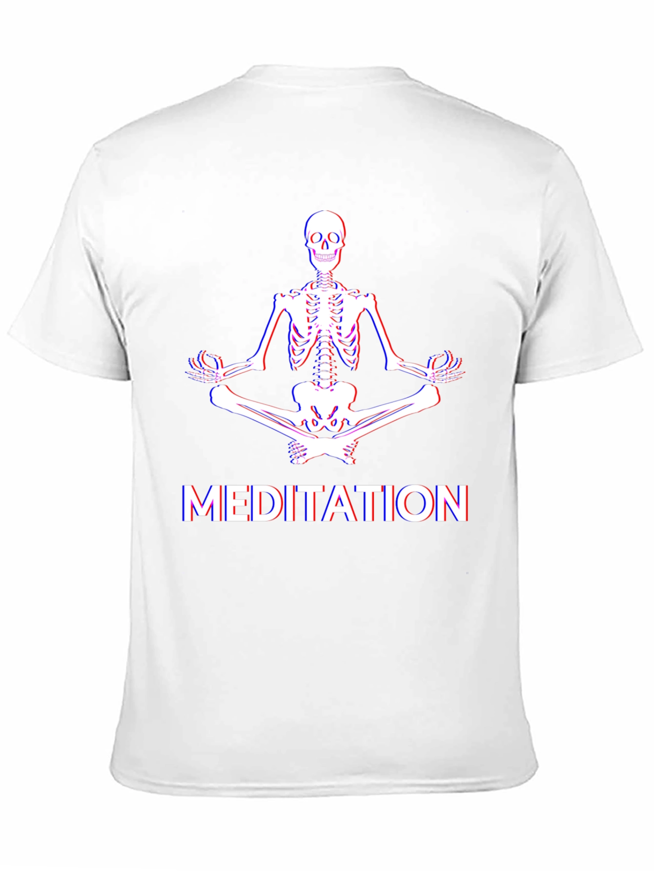 Meditating Skeleton Graphic T-Shirt