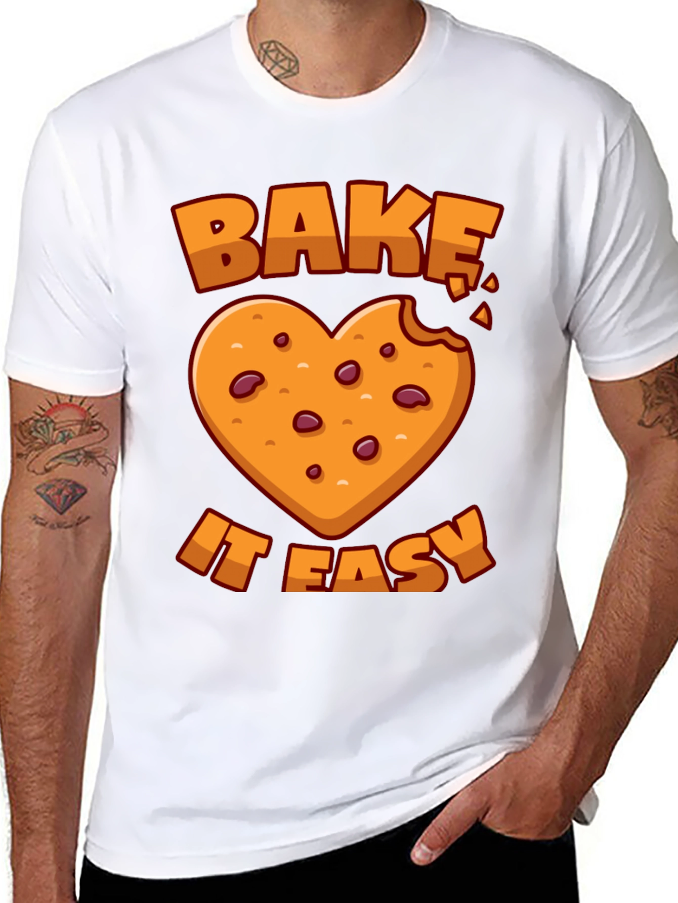 Bake it Easy Cookie Heart T-Shirt