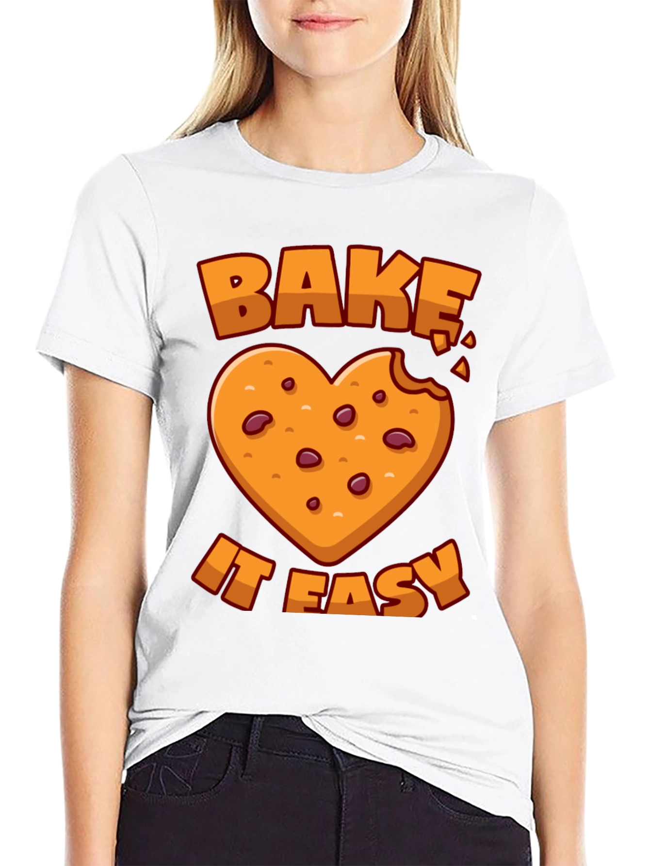 Bake it Easy Cookie Heart T-Shirt