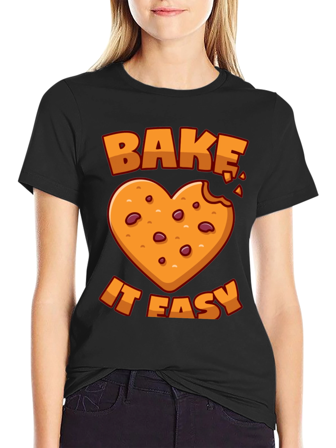 Bake it Easy Cookie Heart T-Shirt