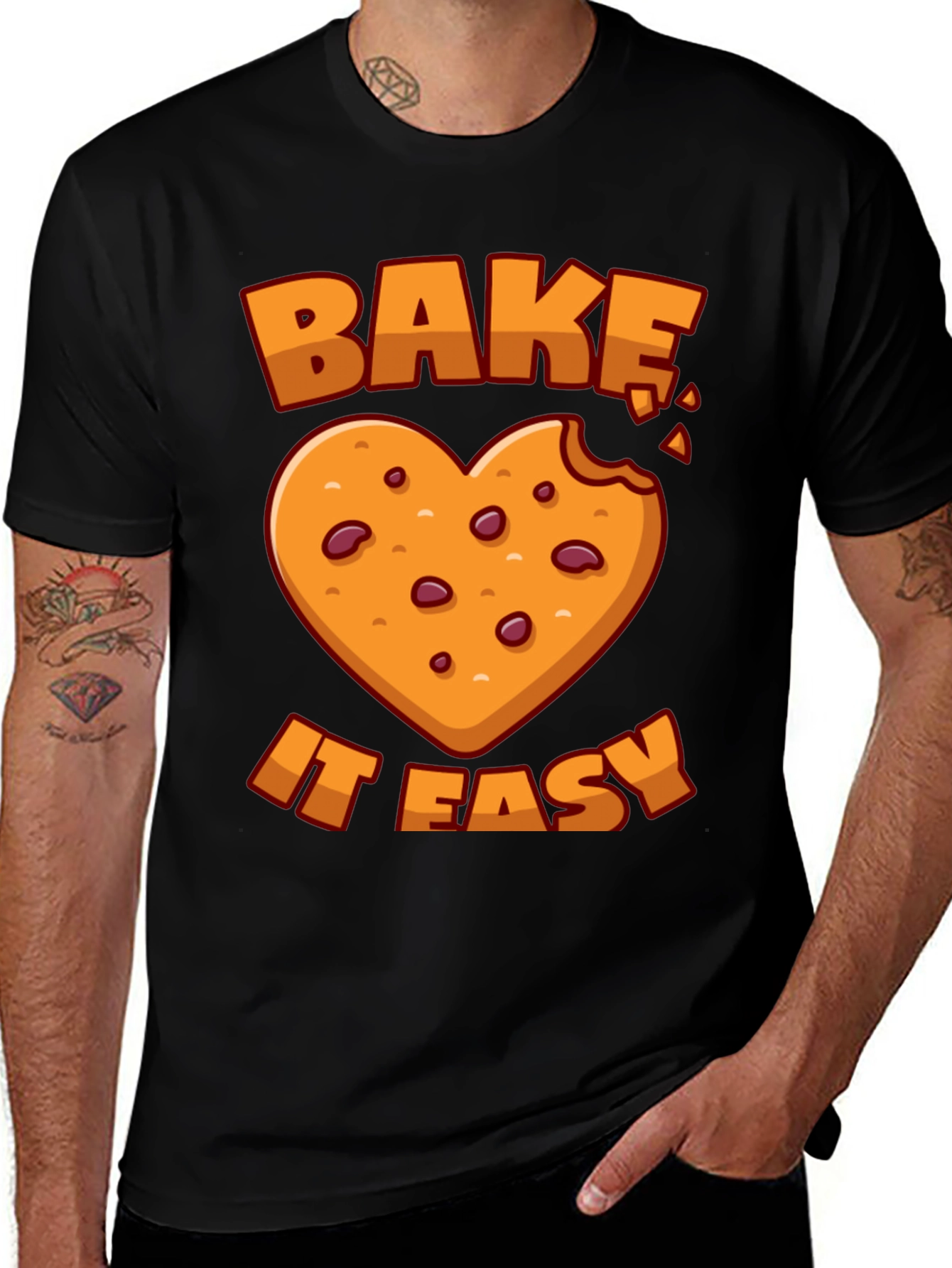Bake it Easy Cookie Heart T-Shirt