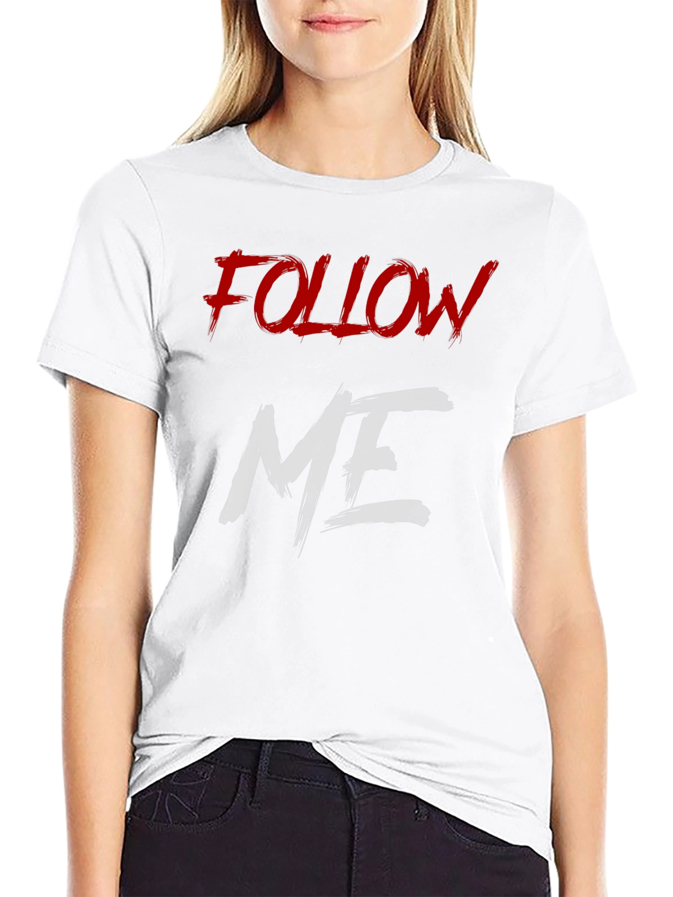 Follow Me Graphic Print T-Shirt