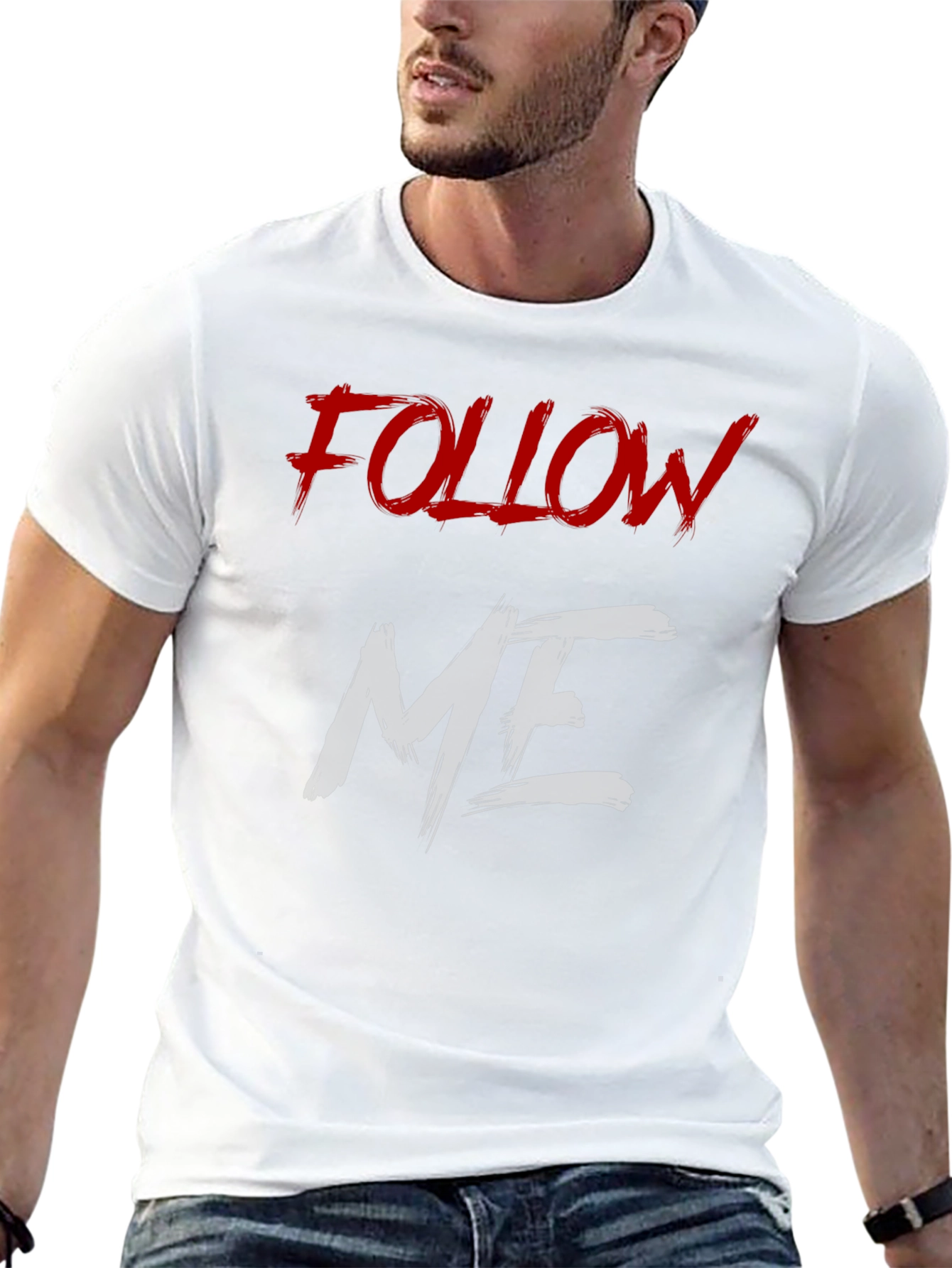 Follow Me Graphic Print T-Shirt