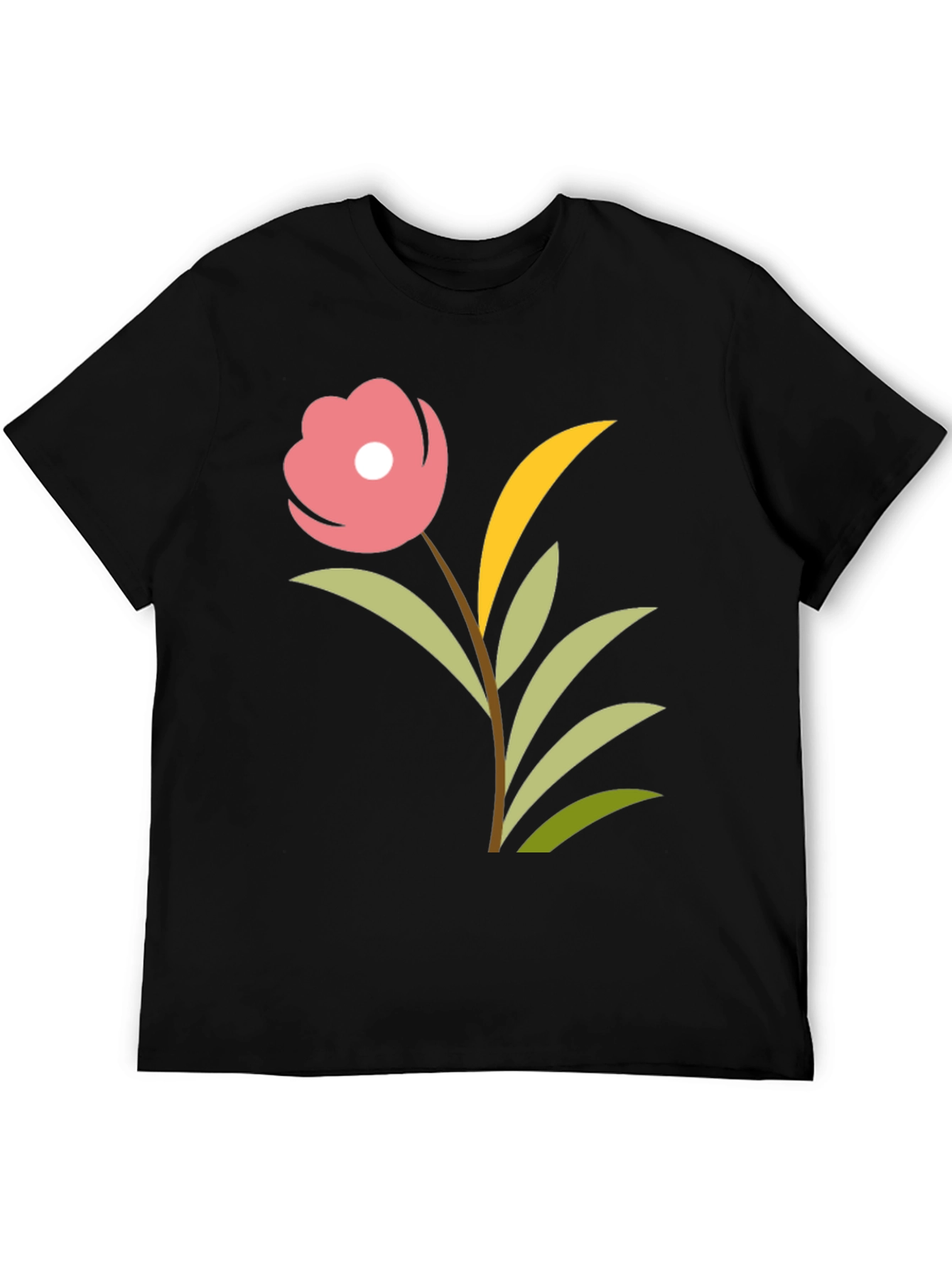 Floral Graphic Tee - Black