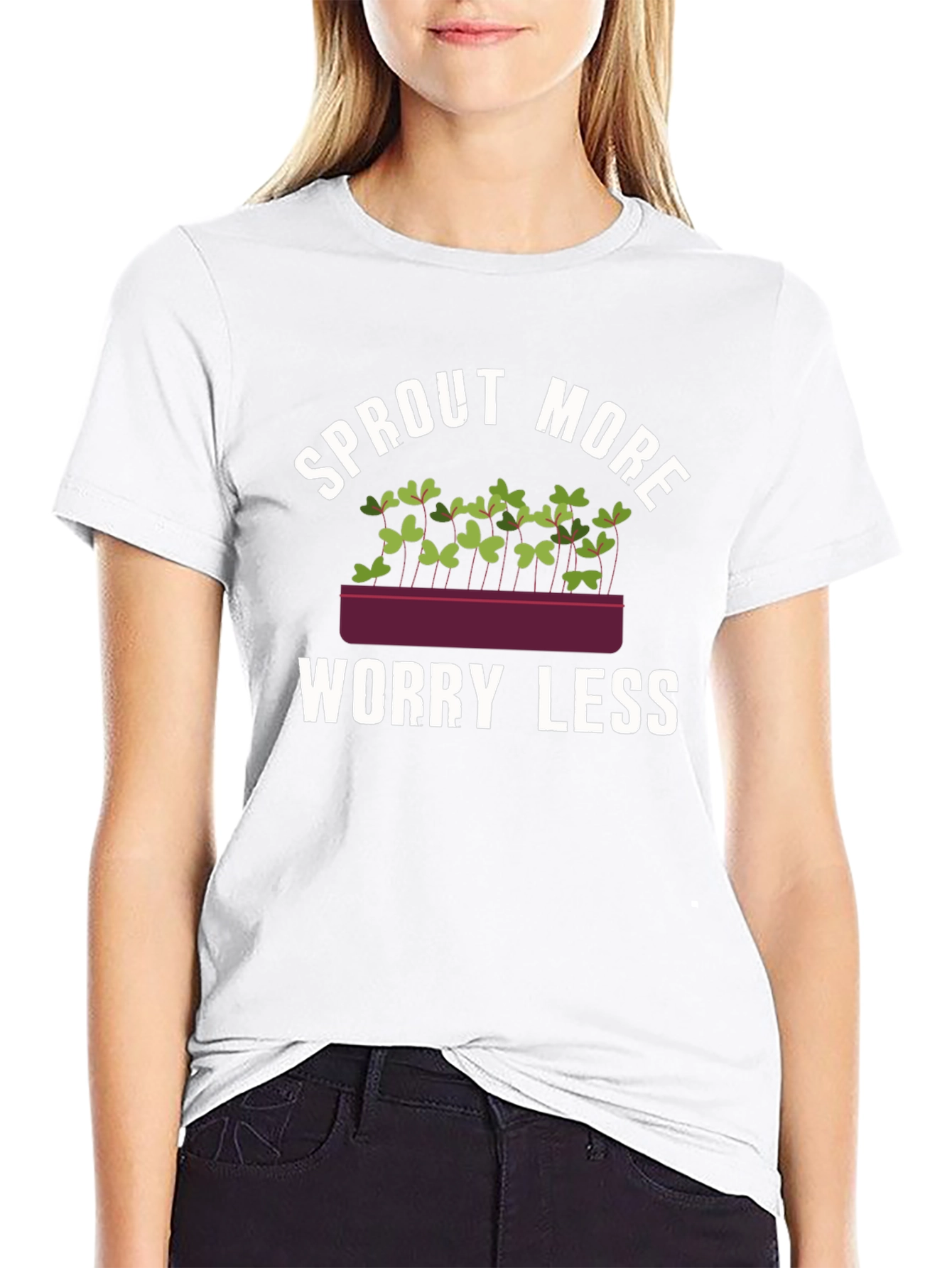 Sprout More Worry Less Graphic Tee