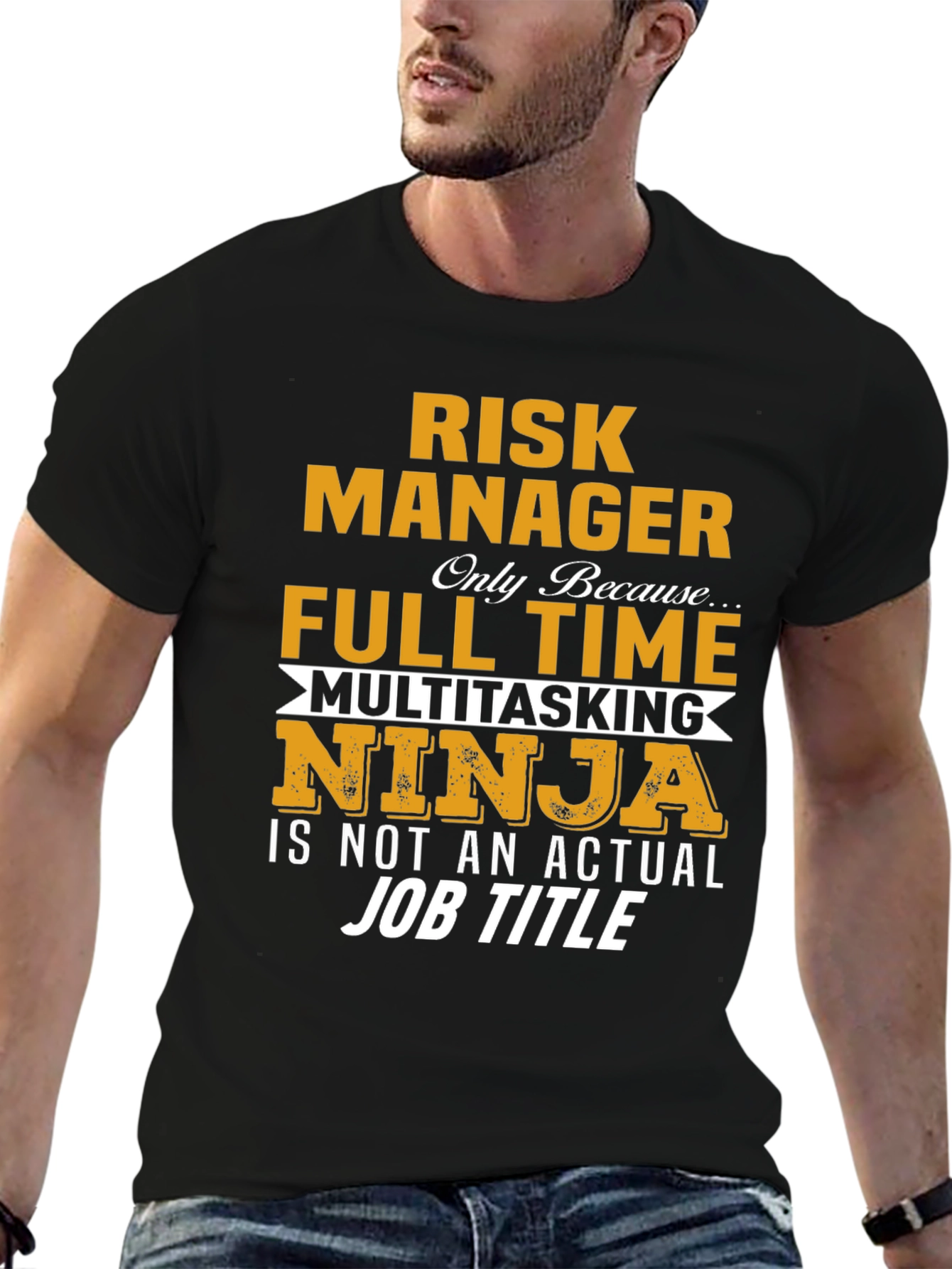 Risk Manager Full Time Ninja Graphic Tee