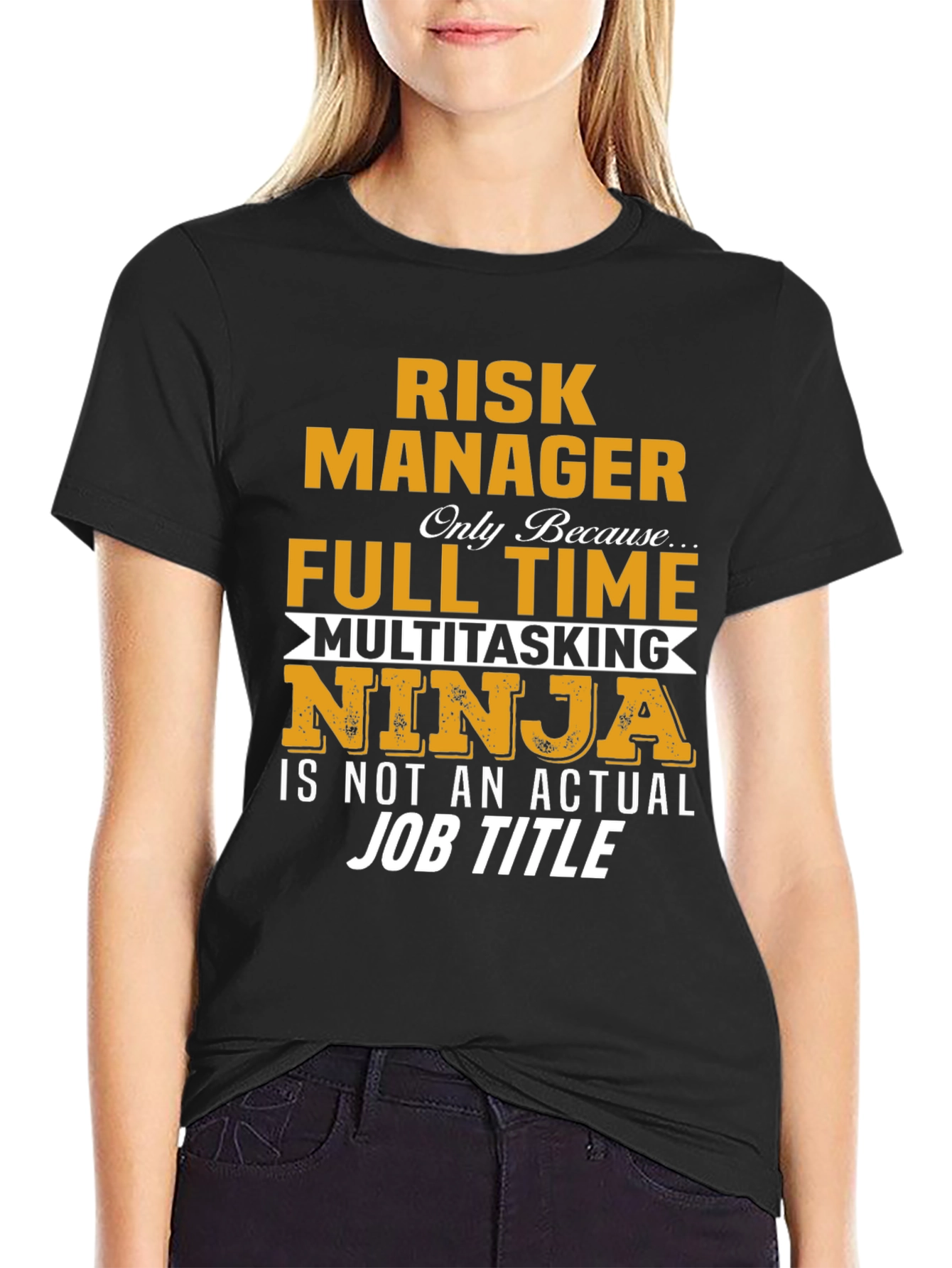 Risk Manager Full Time Ninja Graphic Tee