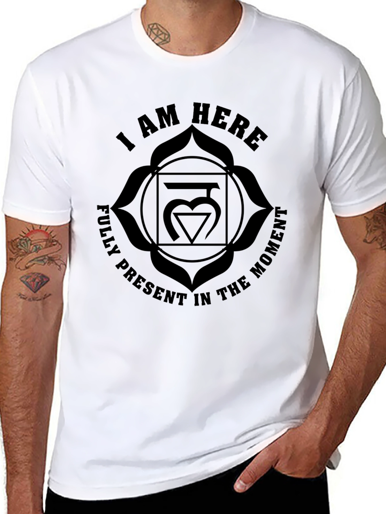 I AM HERE Chakra T-Shirt - Fully Present