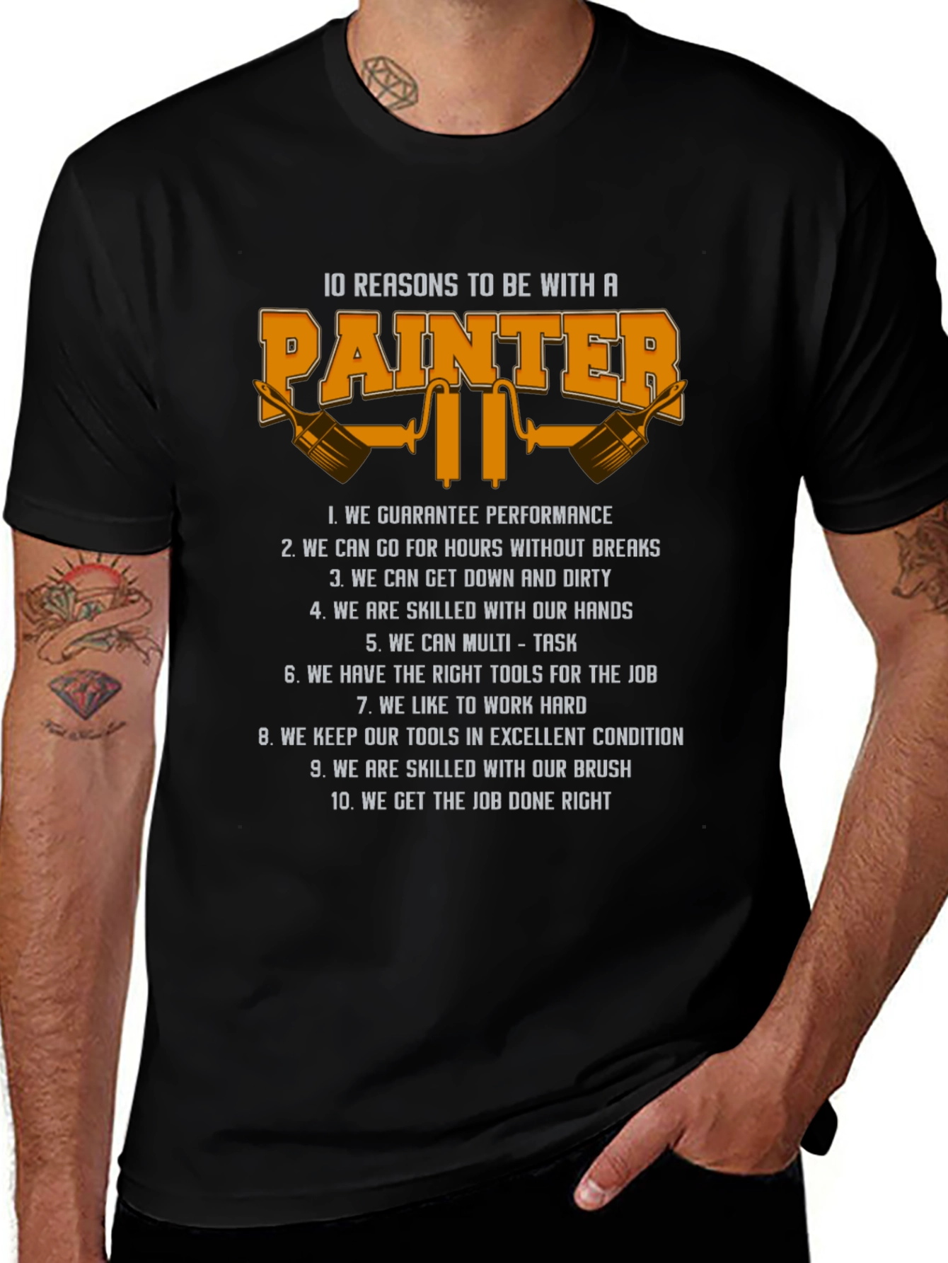 Painter Reasons Graphic Tee - Black