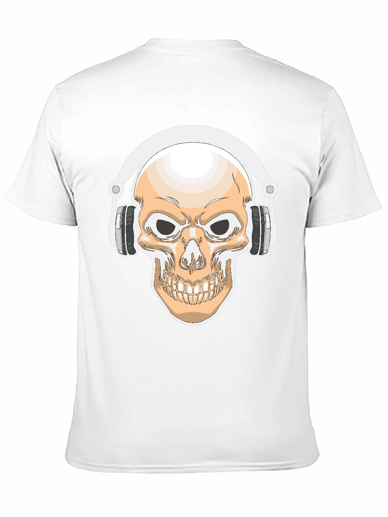 Skull with Headphones Graphic Tee