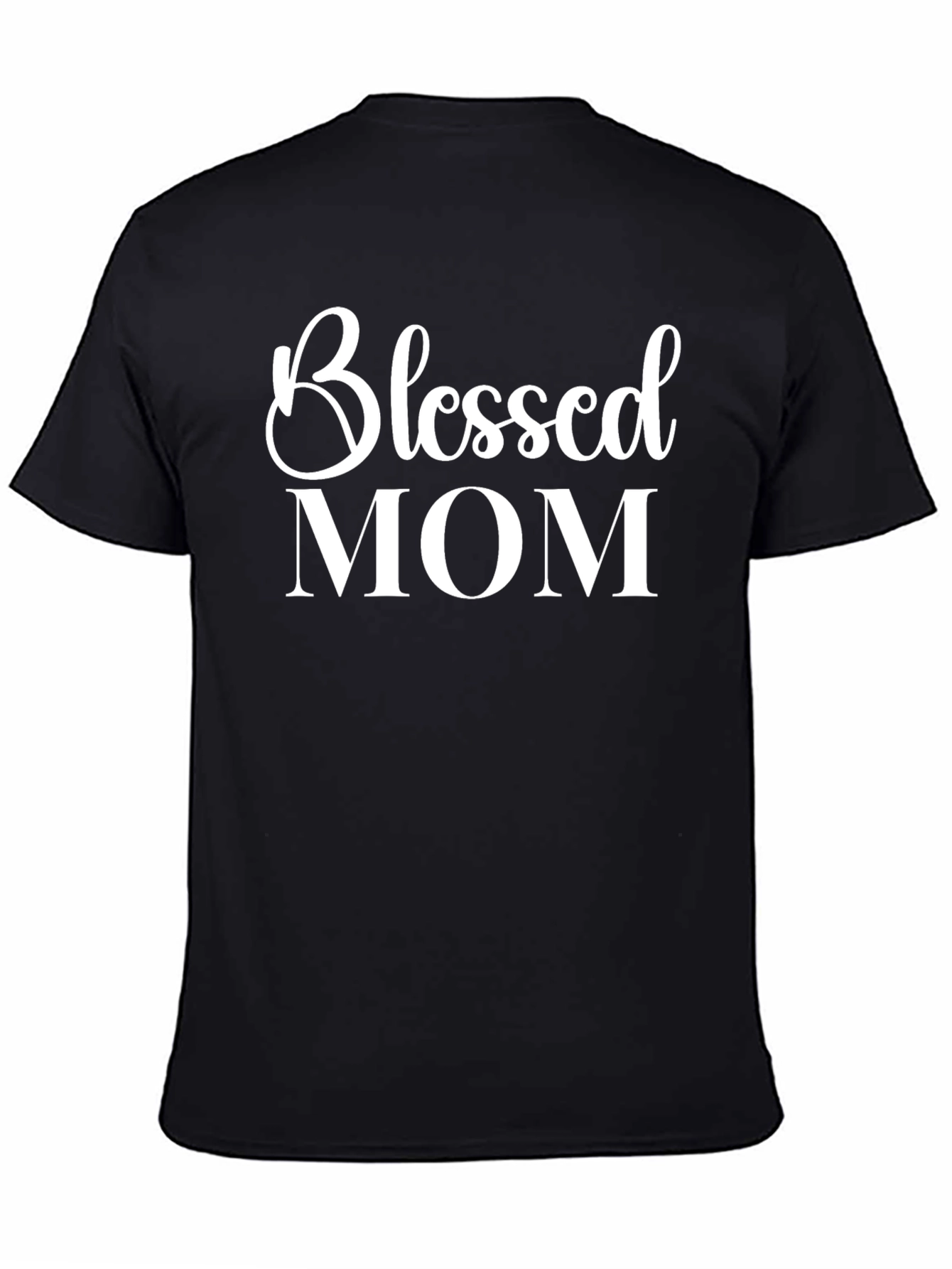 Blessed Mom Graphic T-Shirt - Black