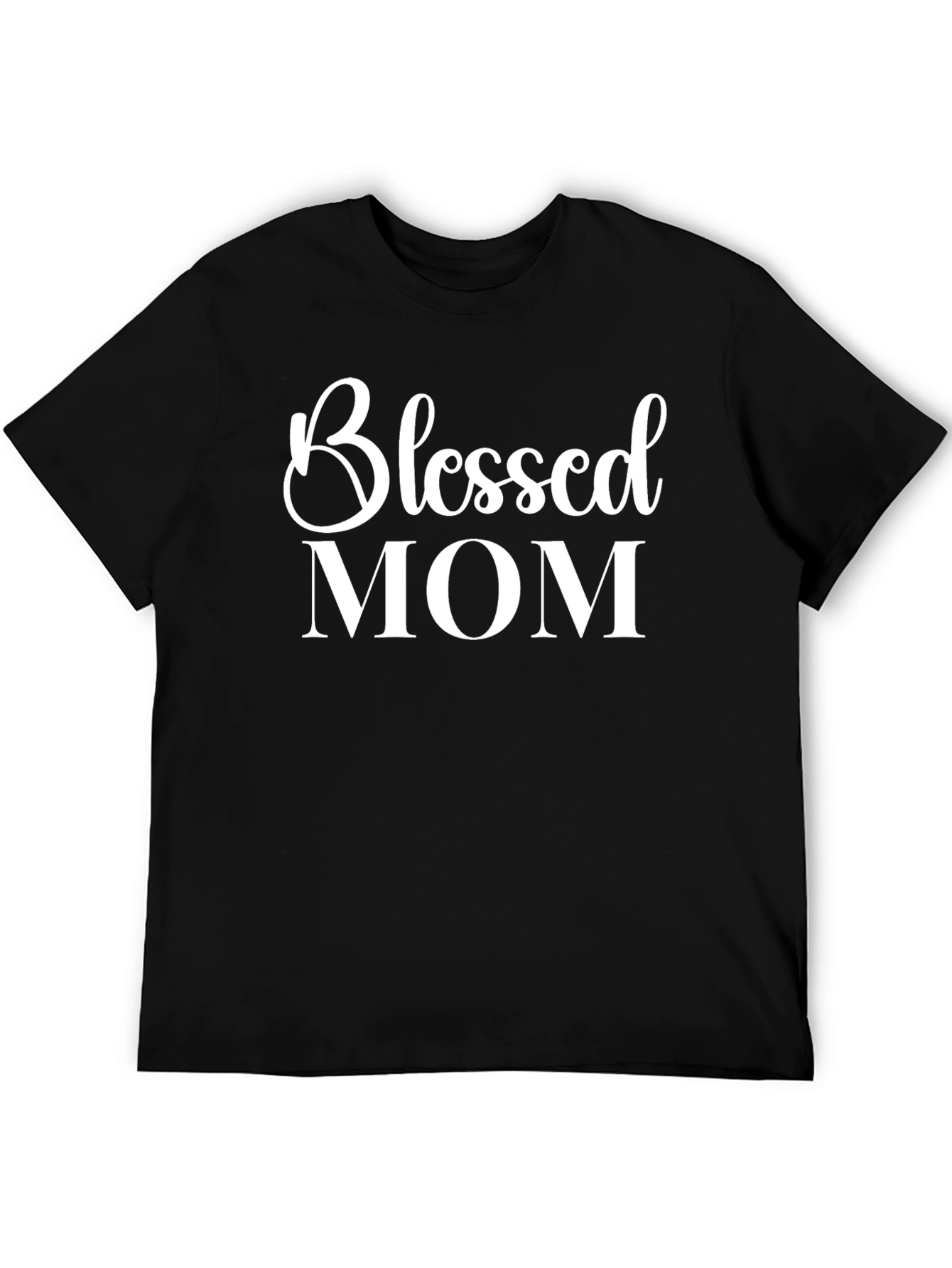 Blessed Mom Graphic T-Shirt - Black