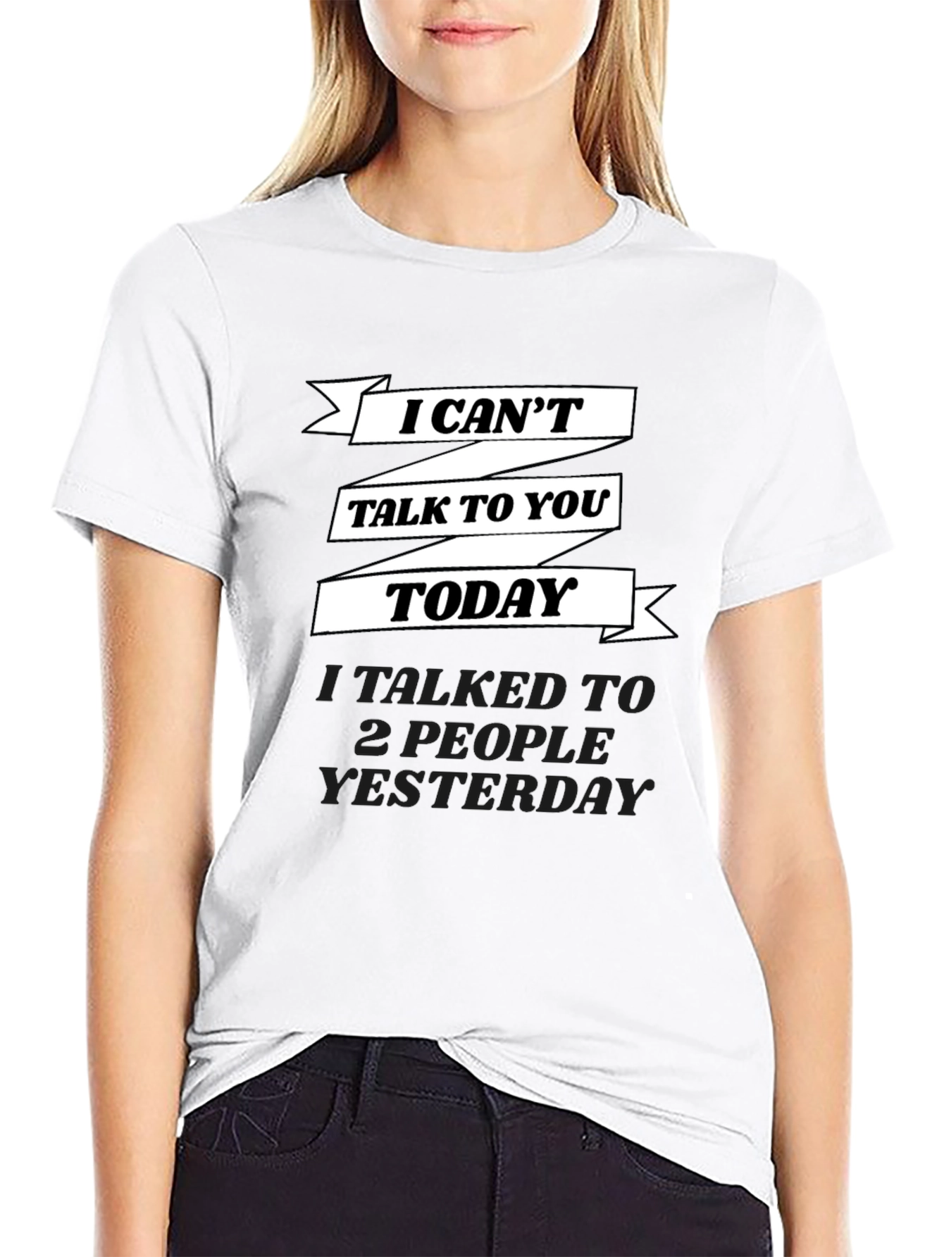 Funny I Cant Talk Graphic Tee