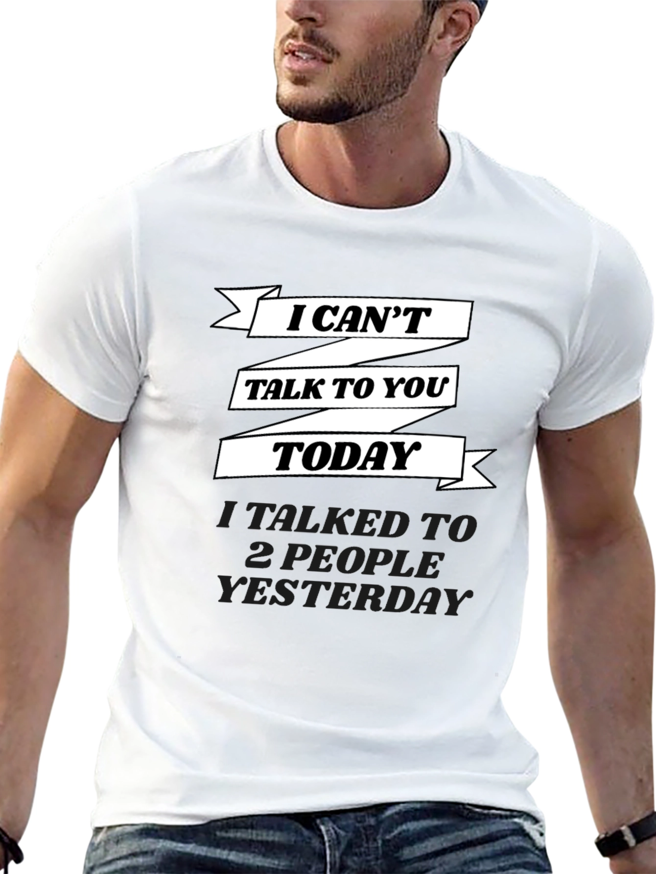 Funny I Cant Talk Graphic Tee