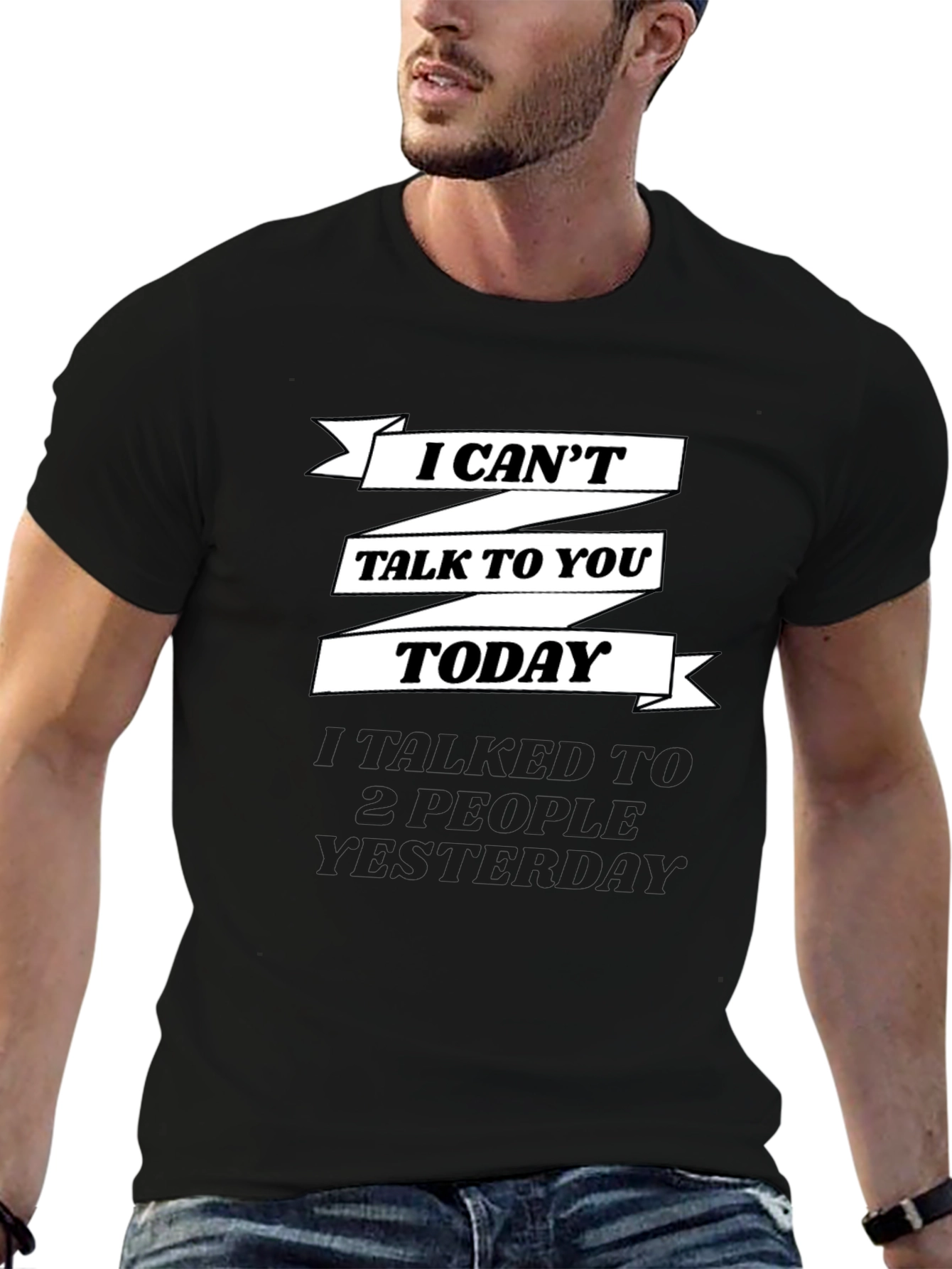 Funny I Cant Talk Graphic Tee