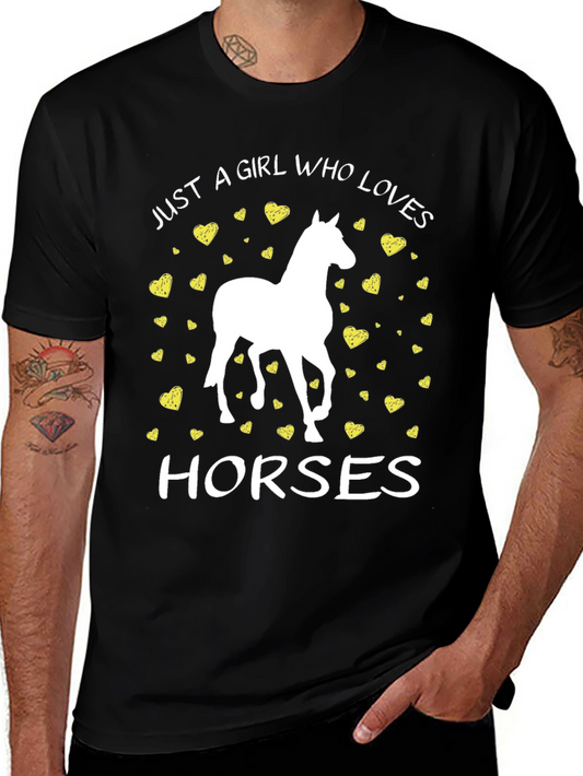 Girl Who Loves Horses T-Shirt