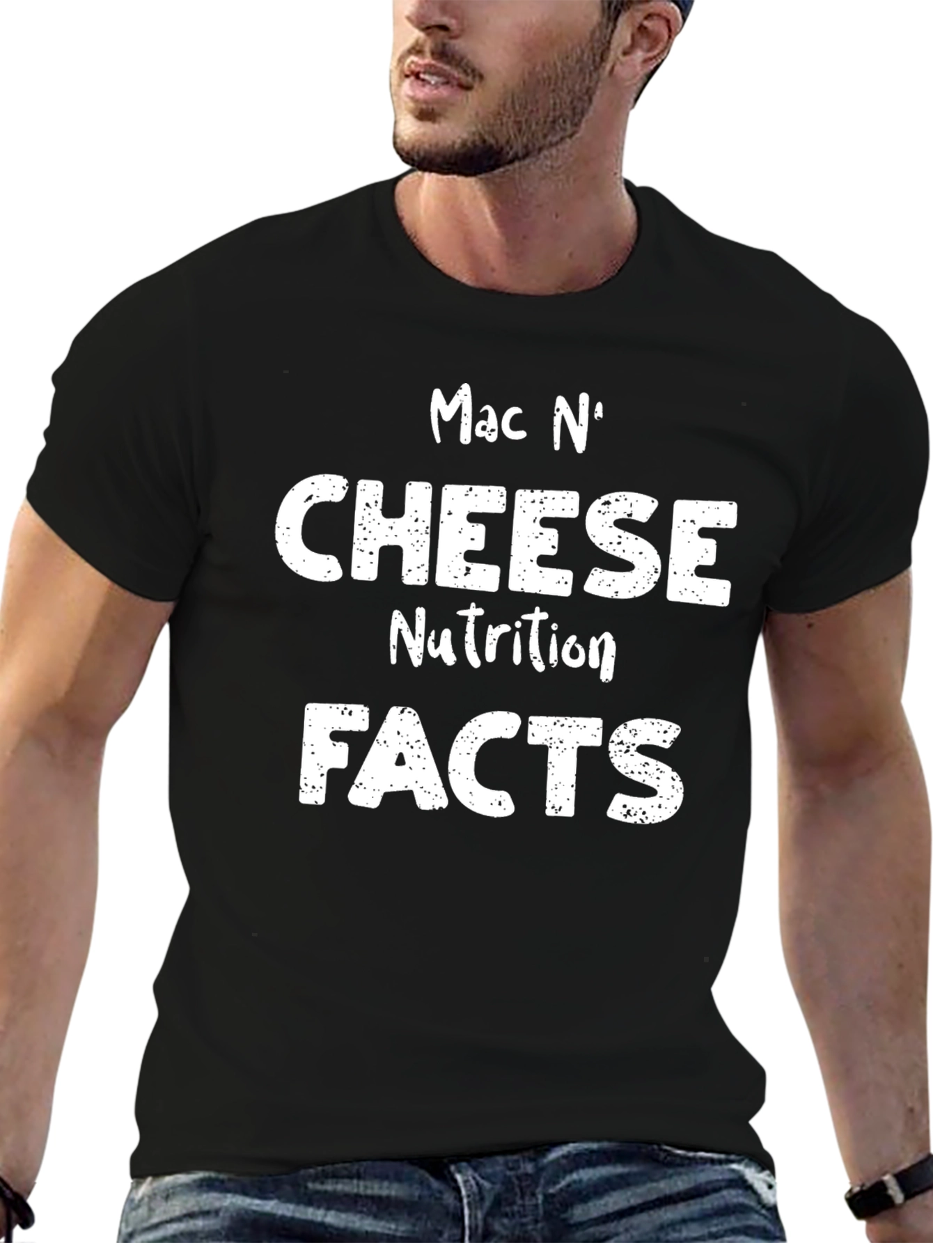 Mac N Cheese Nutrition Facts Funny T-Shirt