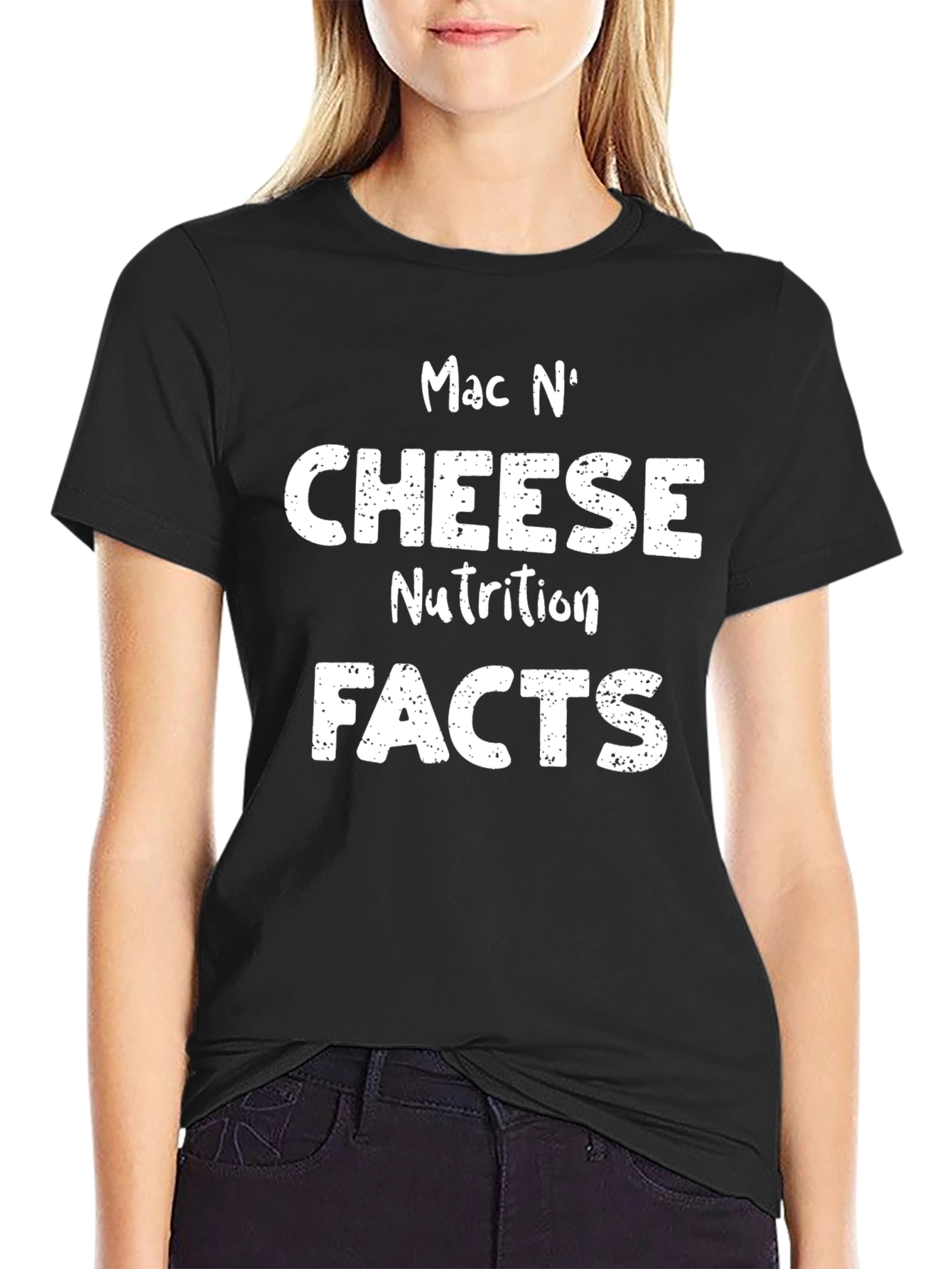 Mac N Cheese Nutrition Facts Funny T-Shirt