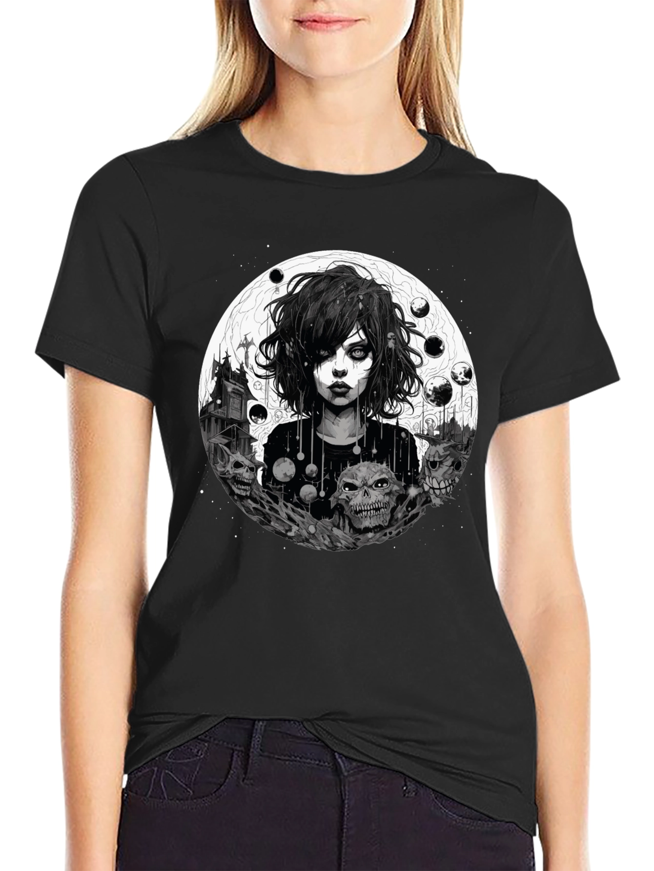 Gothic Skull Graphic Tee