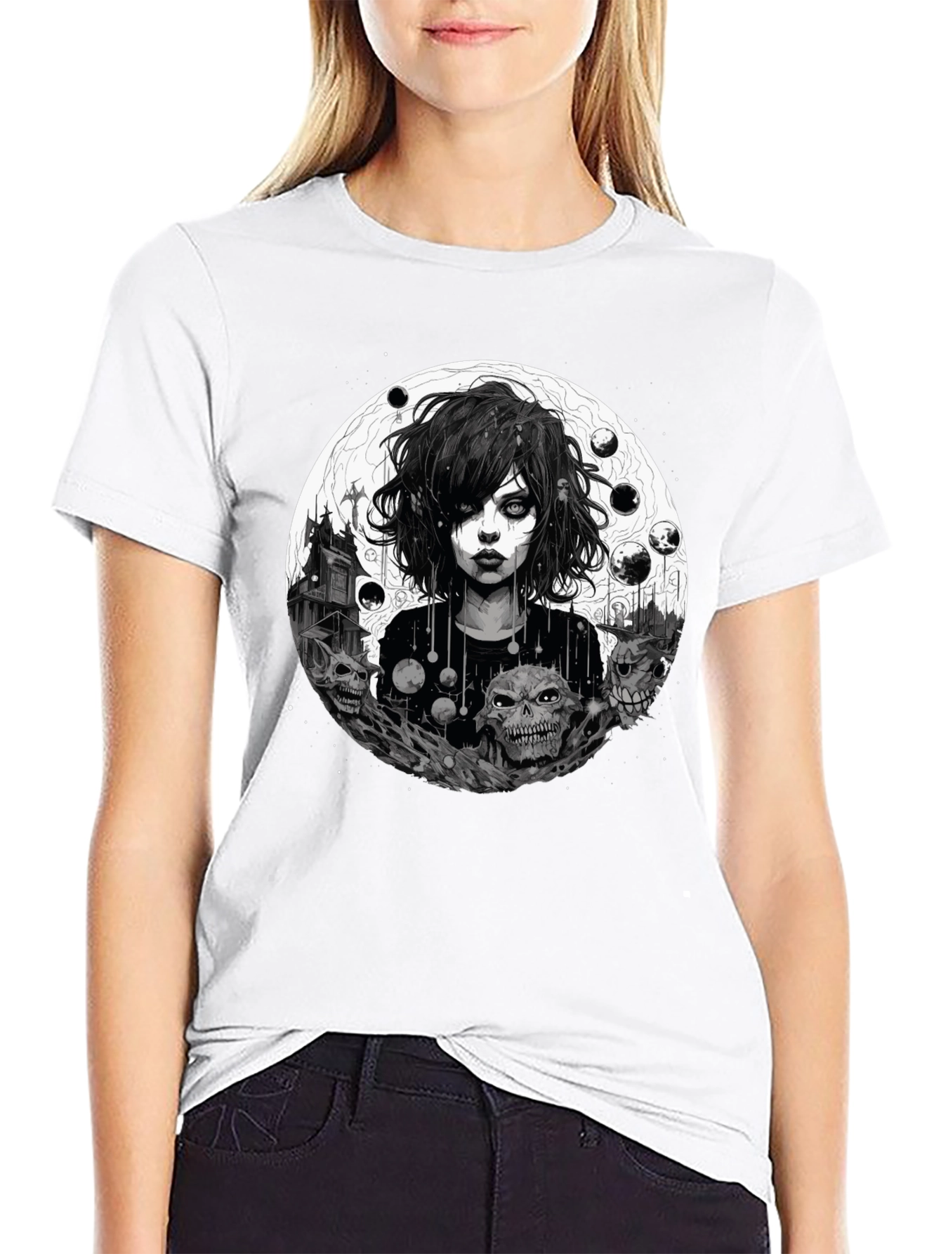 Gothic Skull Graphic Tee
