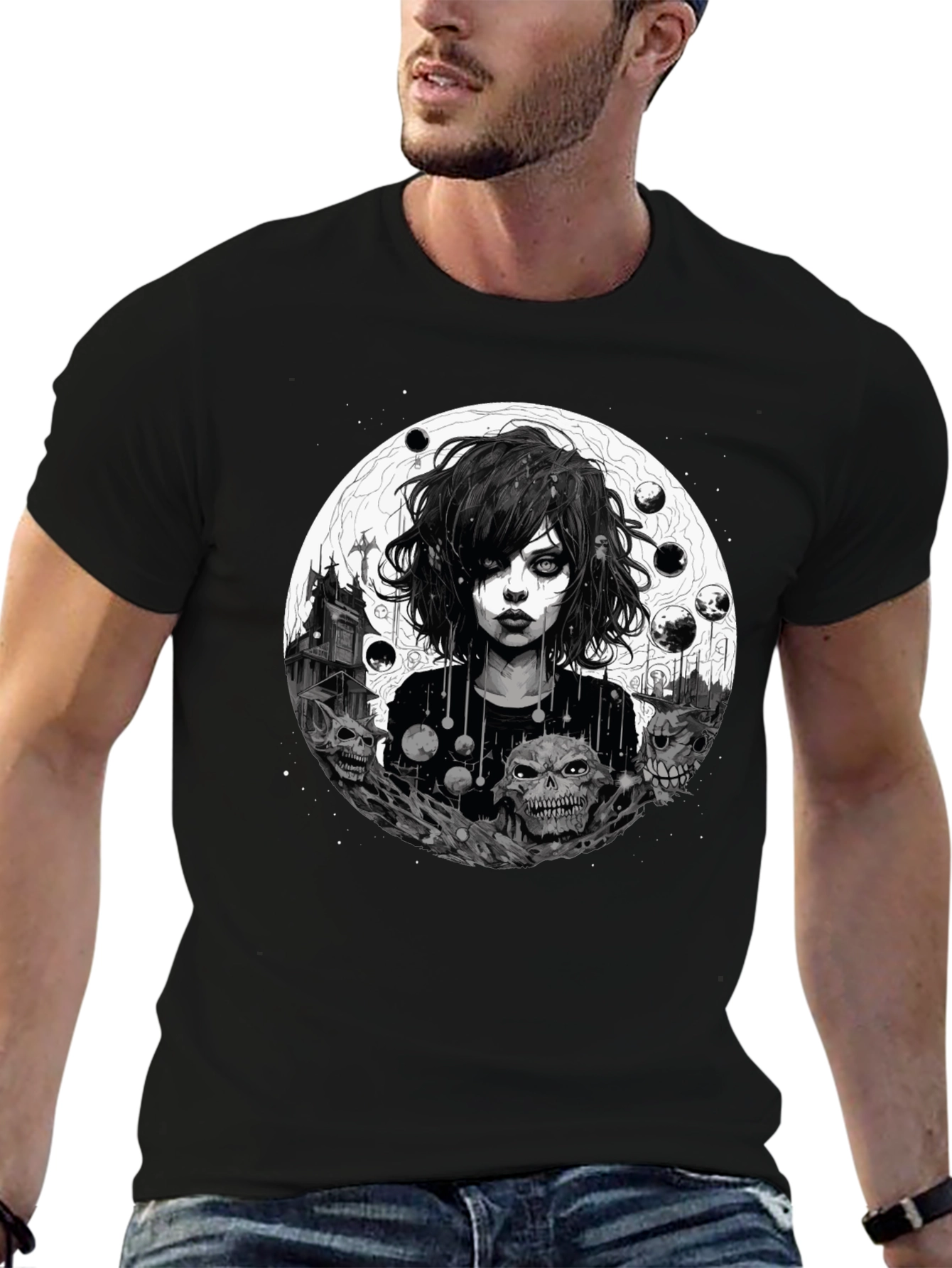 Gothic Skull Graphic Tee