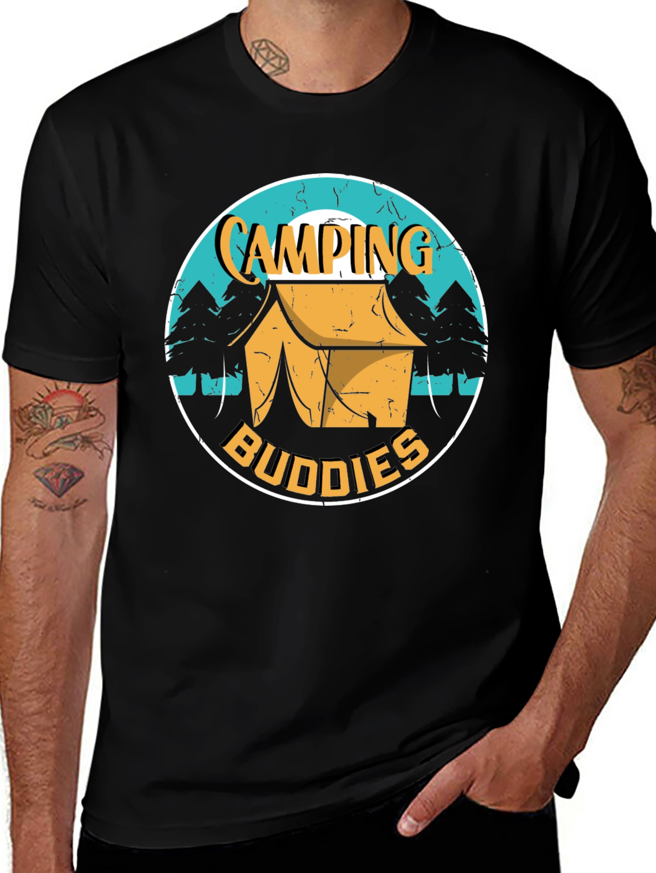 Camping Buddies Graphic Tee - Adventure Ready!
