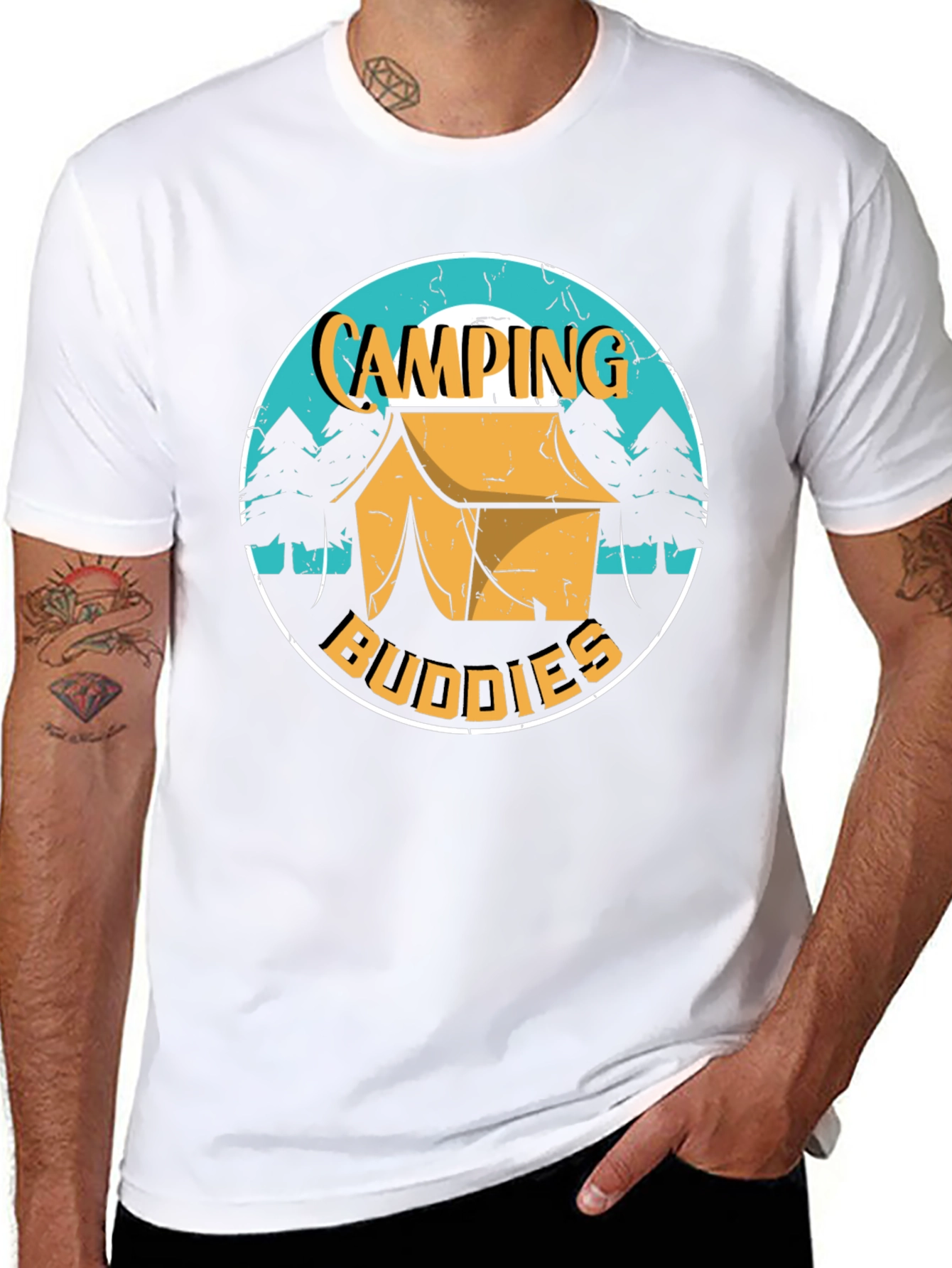 Camping Buddies Graphic Tee - Adventure Ready!