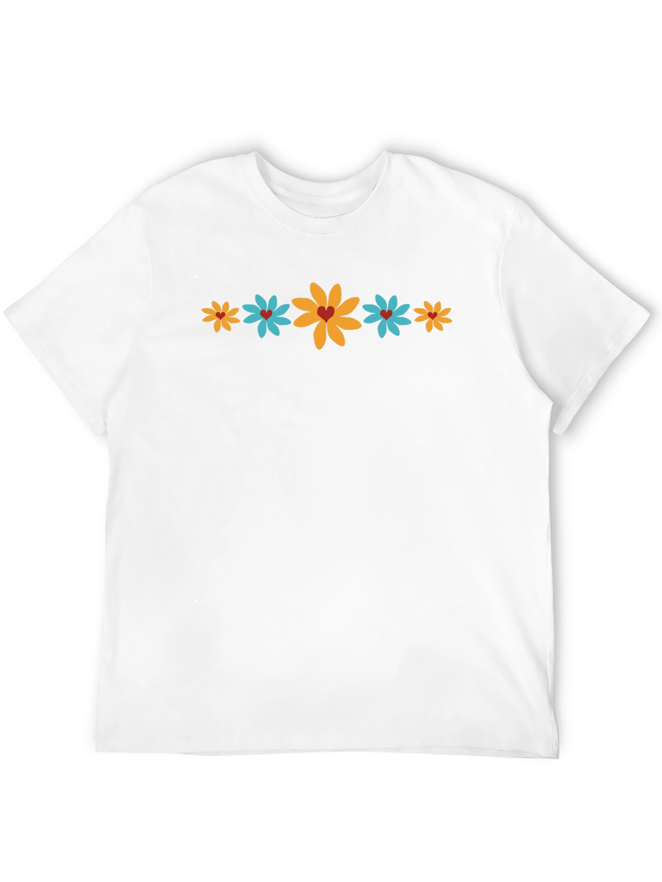 Floral Graphic Print T-Shirt - Casual Style