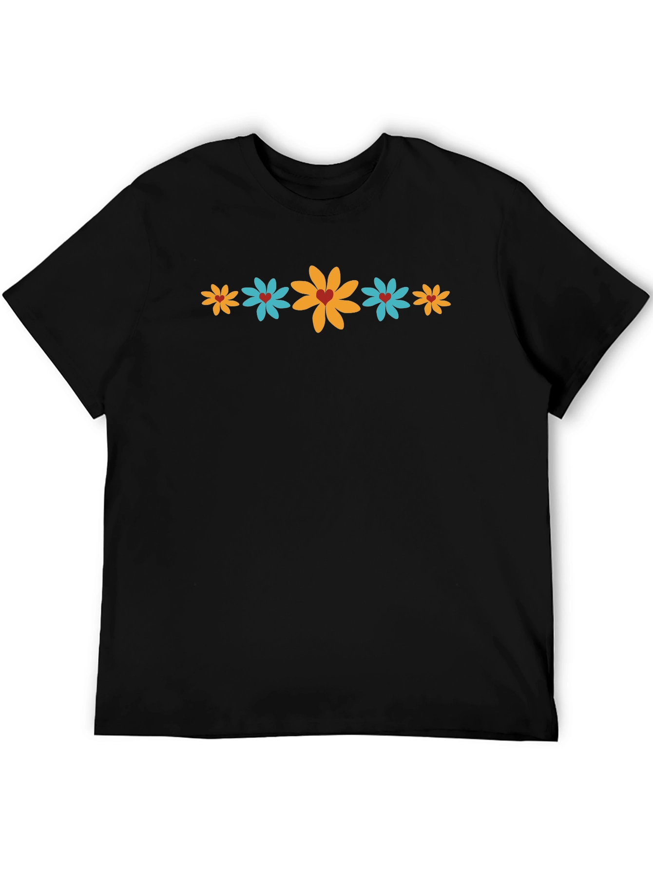 Floral Graphic Print T-Shirt - Casual Style