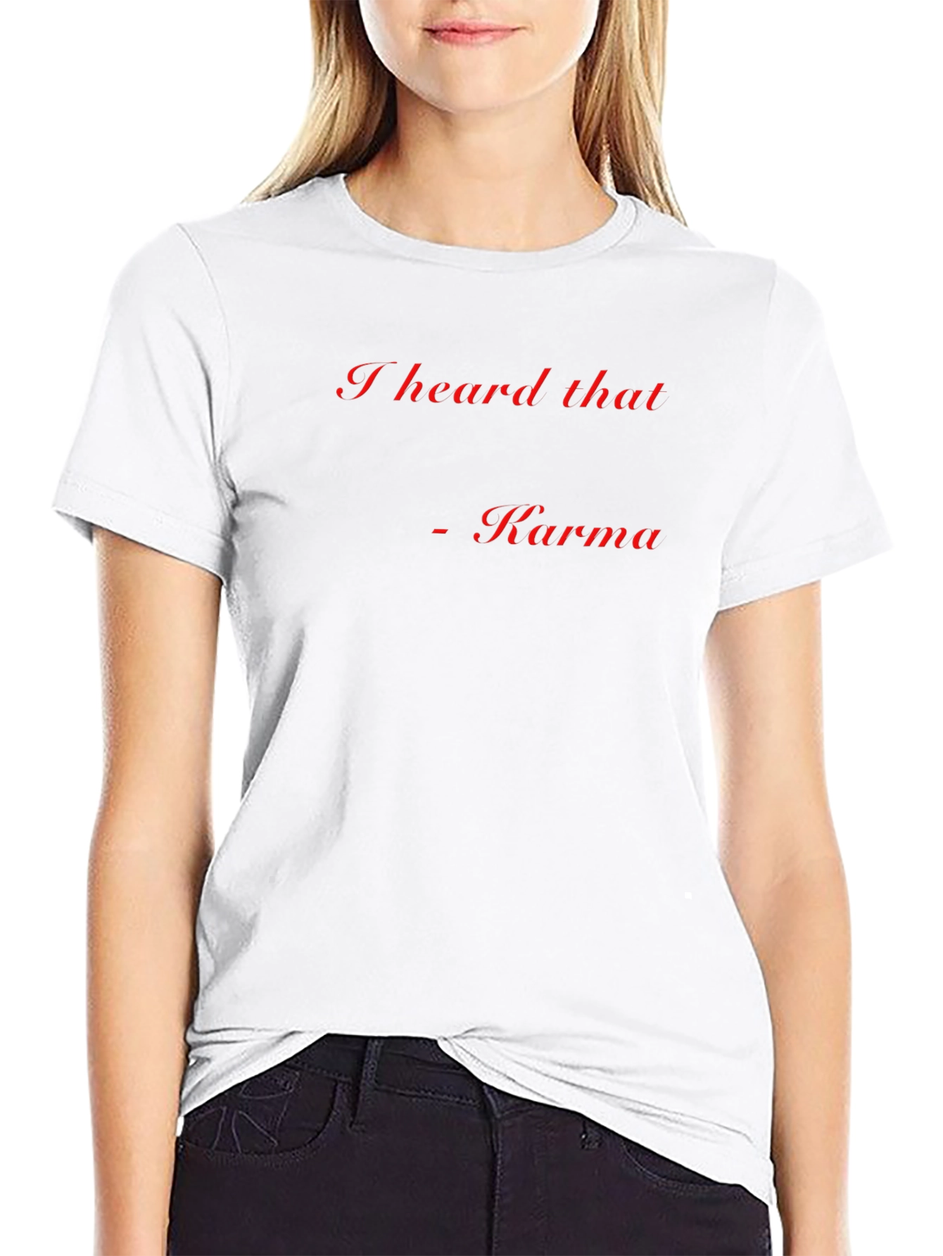 Karma Quote Black T-Shirt