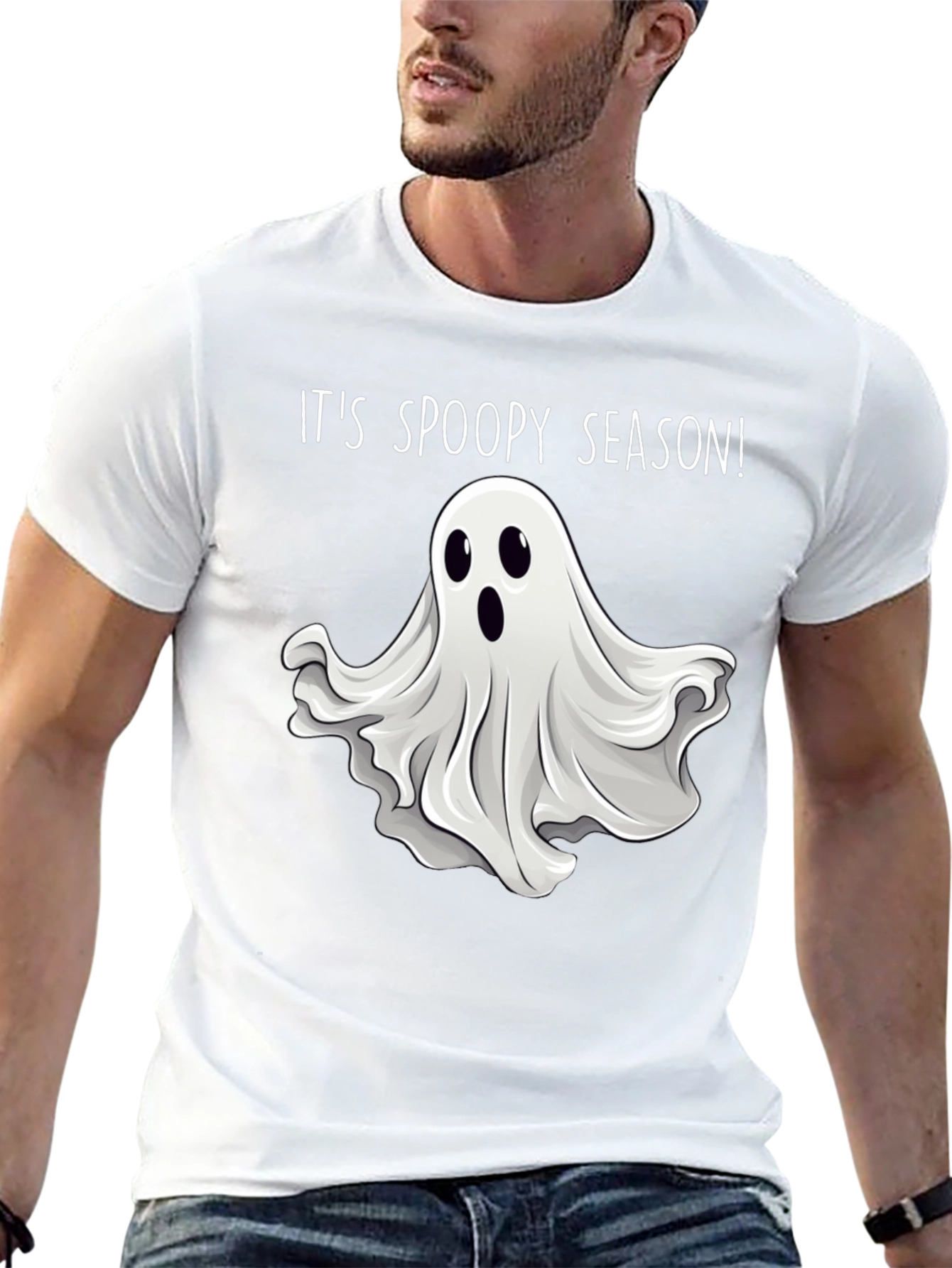 Spooky Season Ghost Graphic T-Shirt