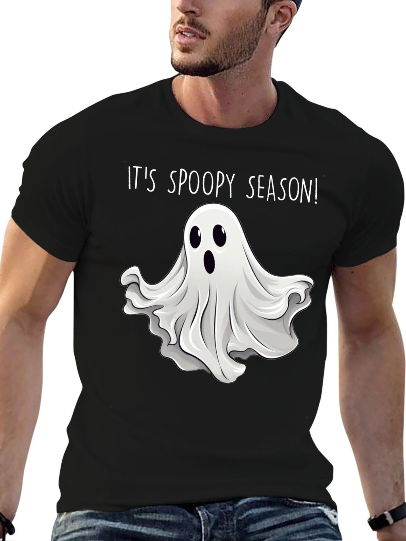 Spooky Season Ghost Graphic T-Shirt