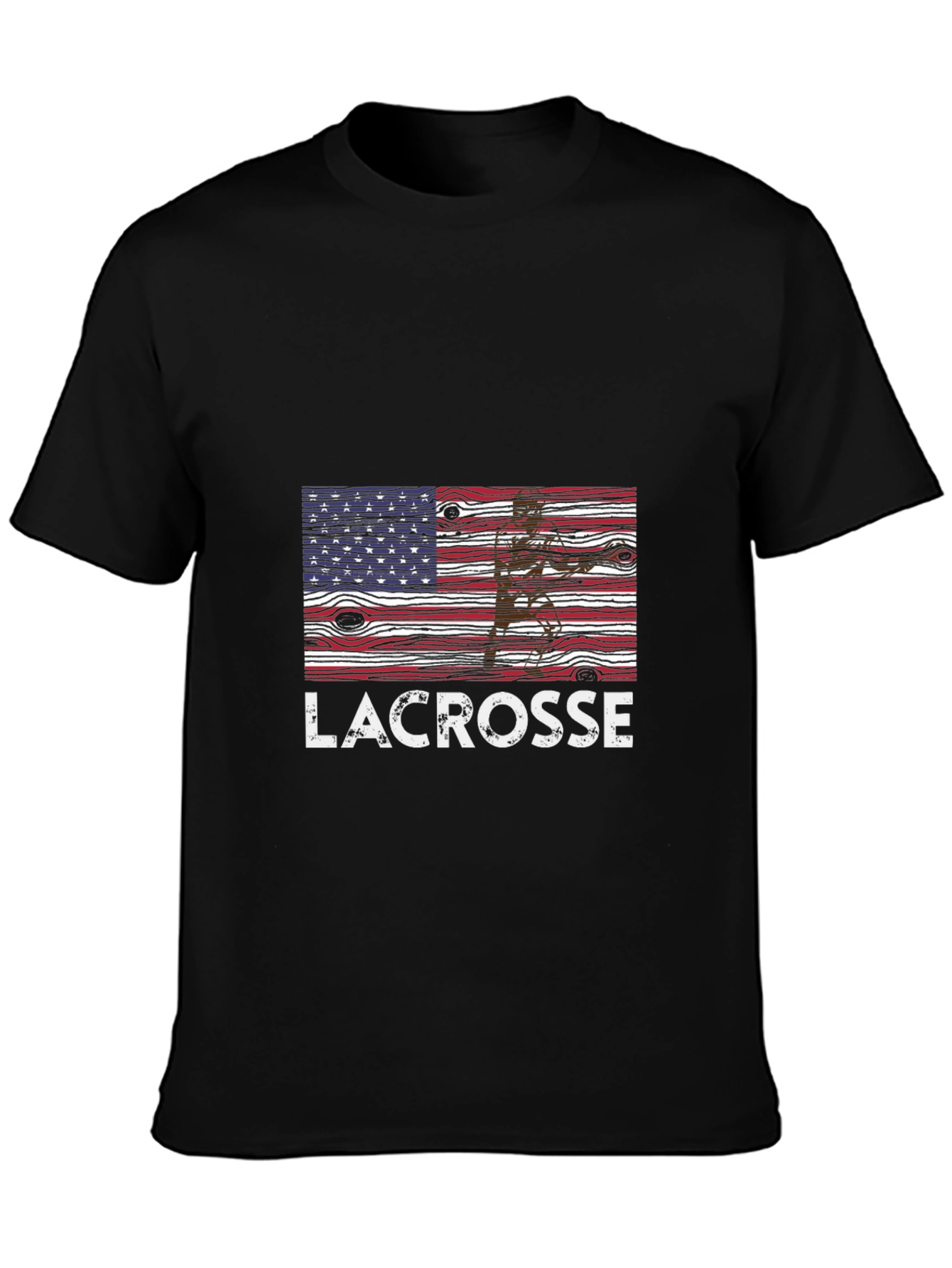 Lacrosse American Flag T-Shirt