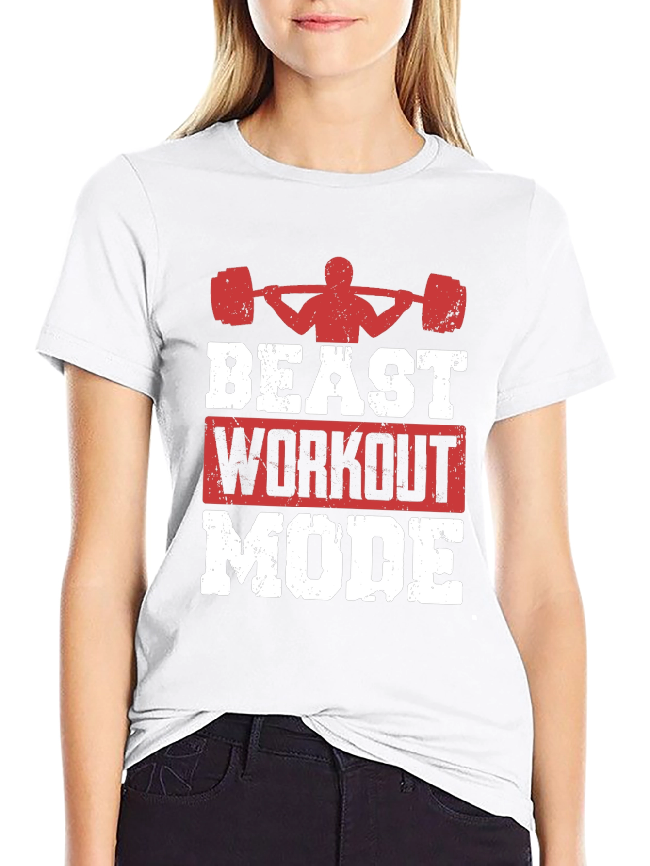 Beast Workout Mode Graphic Tee - Gym Motivation