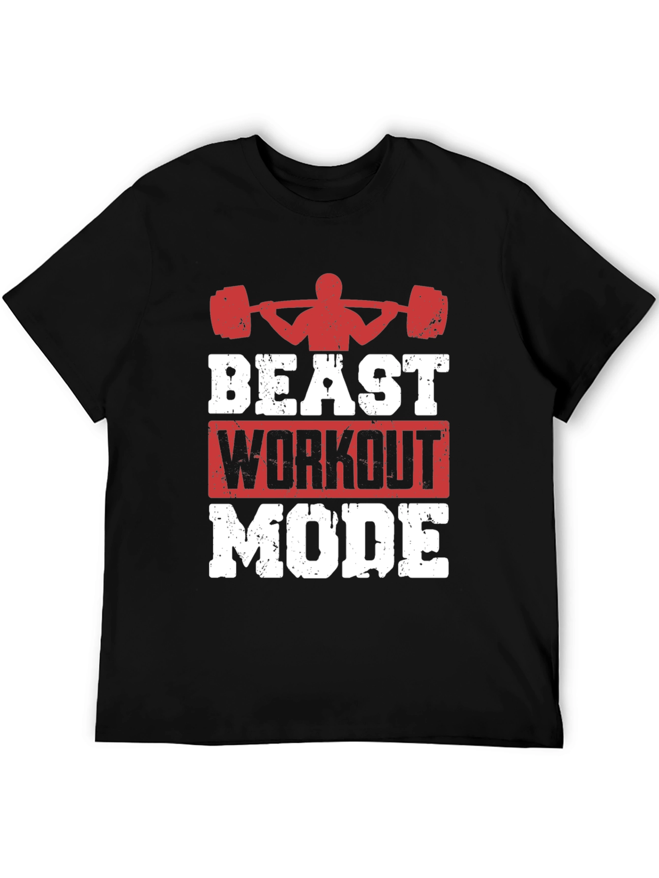 Beast Workout Mode Graphic Tee - Gym Motivation