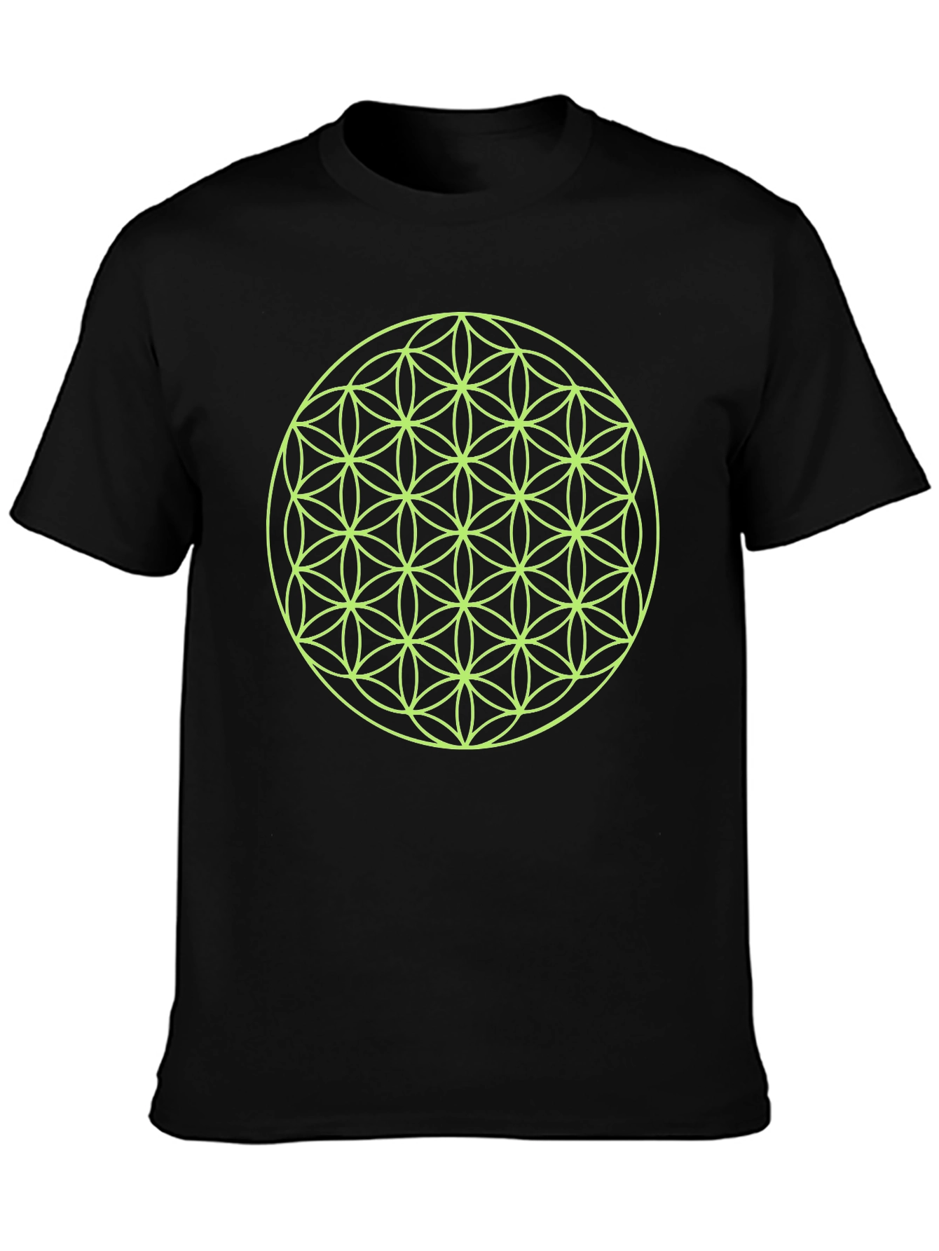 Flower of Life Graphic Tee - Black