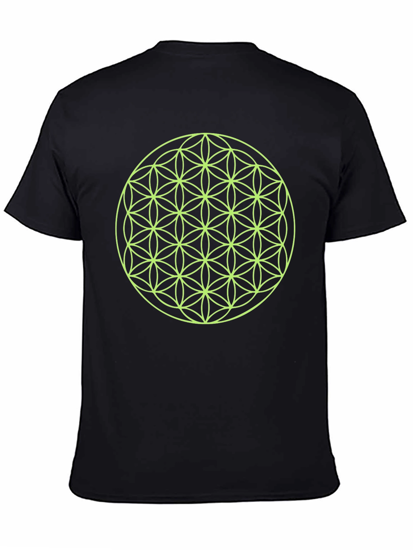 Flower of Life Graphic Tee - Black