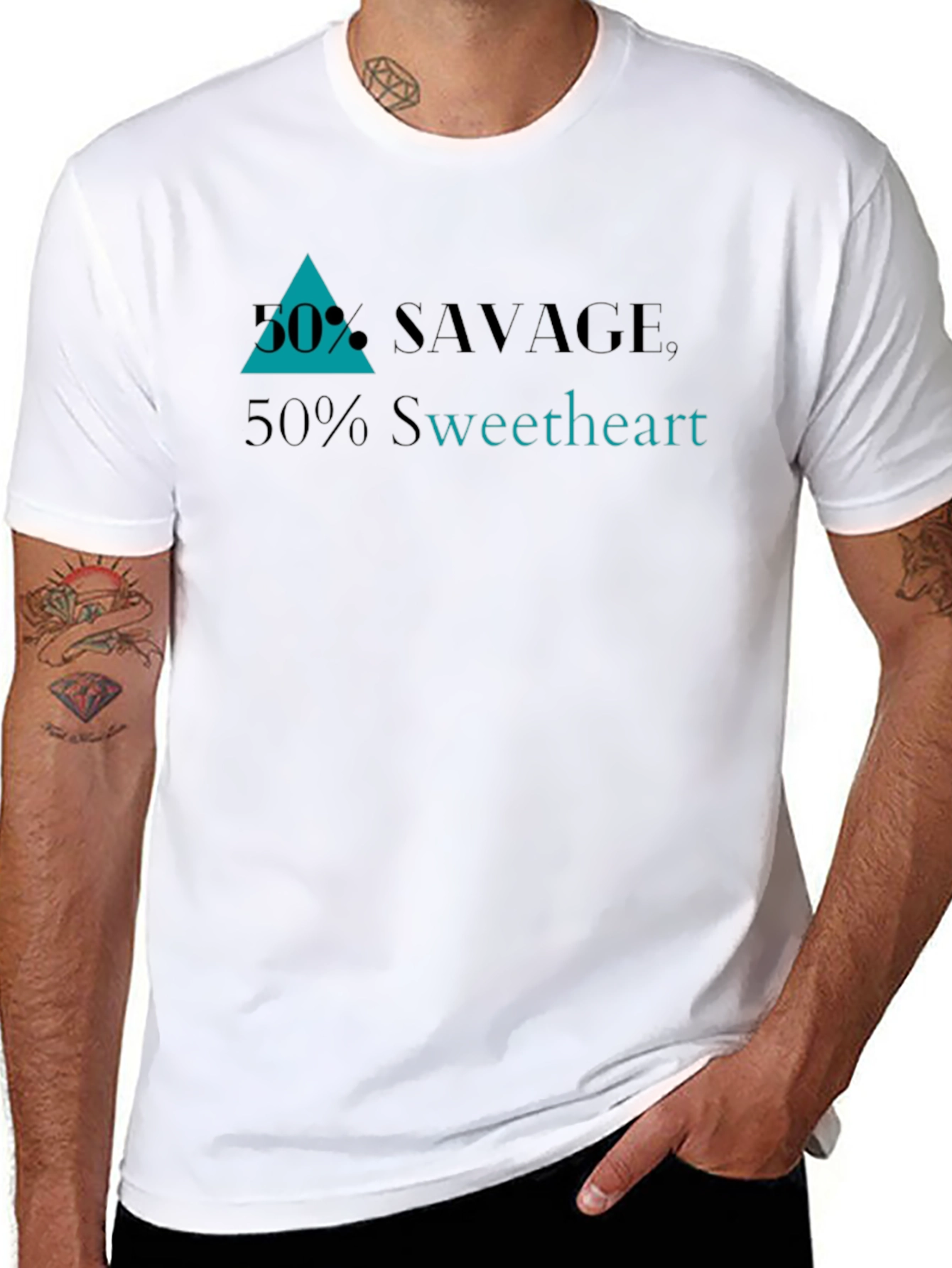 Savage Sweetheart Graphic Tee - Black