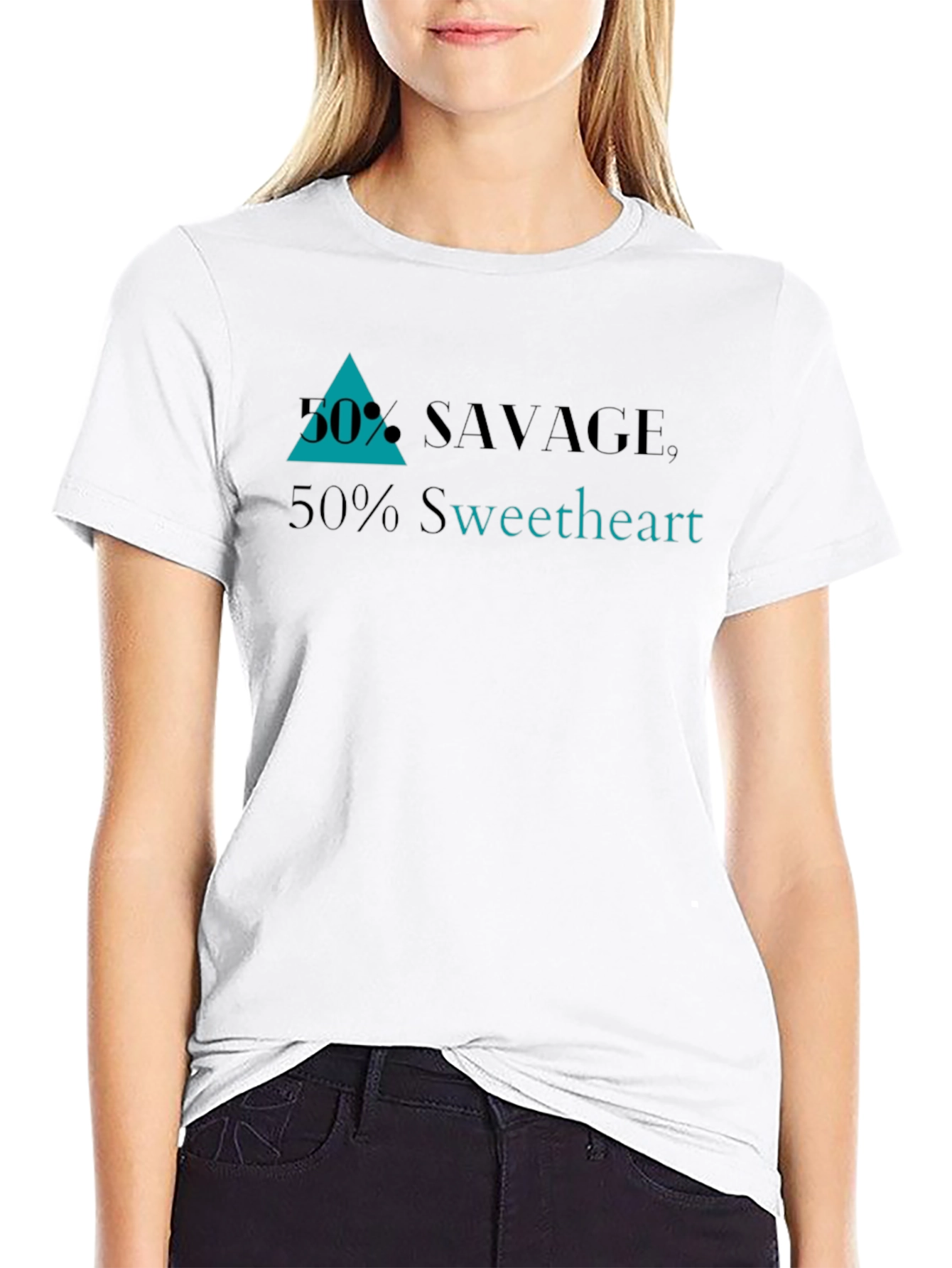 Savage Sweetheart Graphic Tee - Black