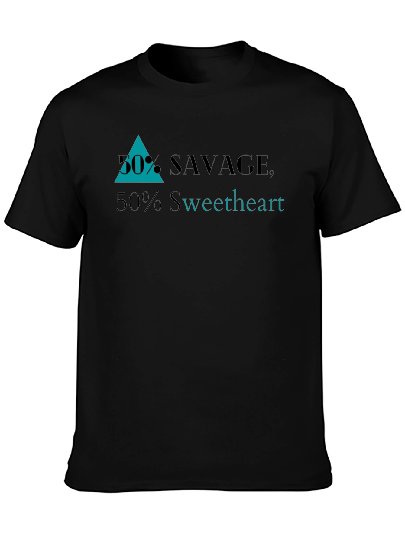Savage Sweetheart Graphic Tee - Black