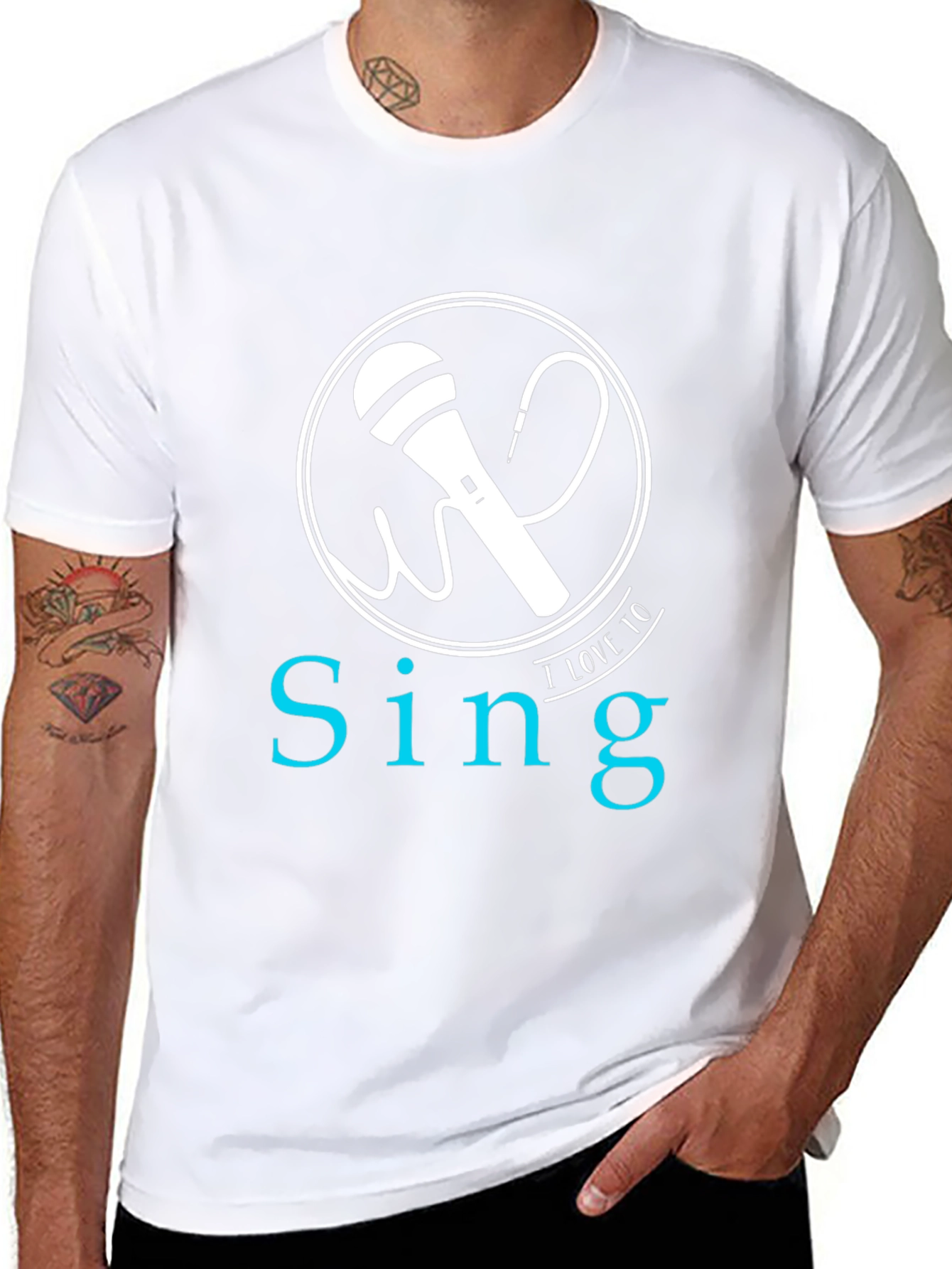 Sing T-Shirt - Microphone Graphic Tee