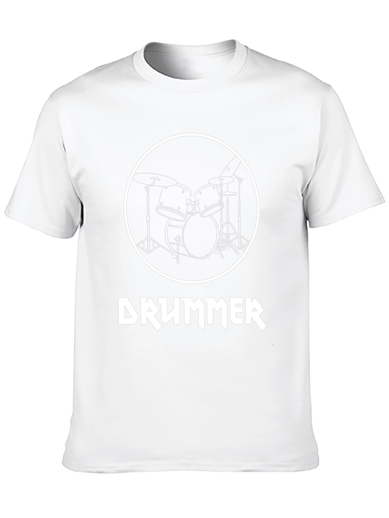 Drummer Graphic Tee - Black Music Lover Shirt