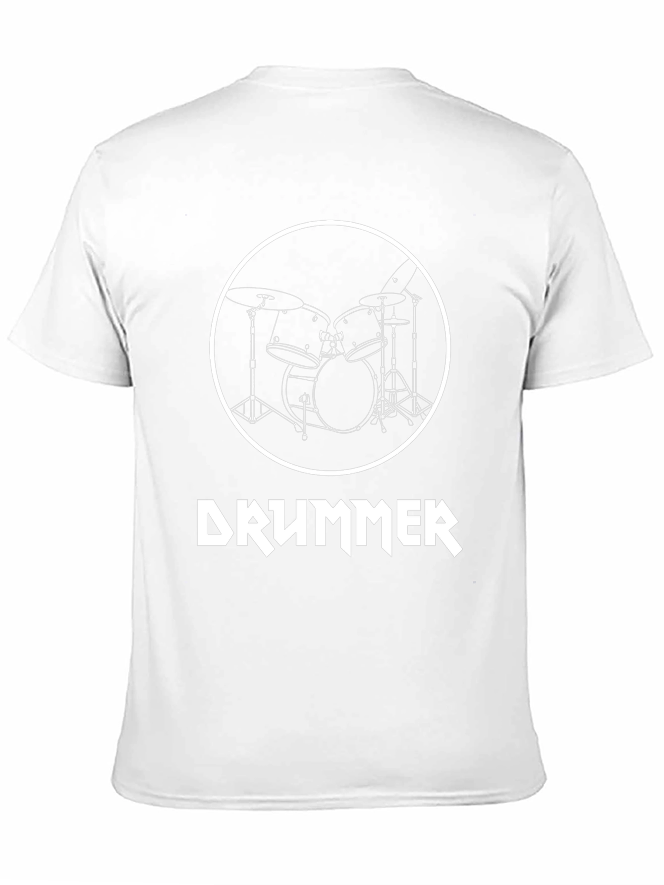 Drummer Graphic Tee - Black Music Lover Shirt