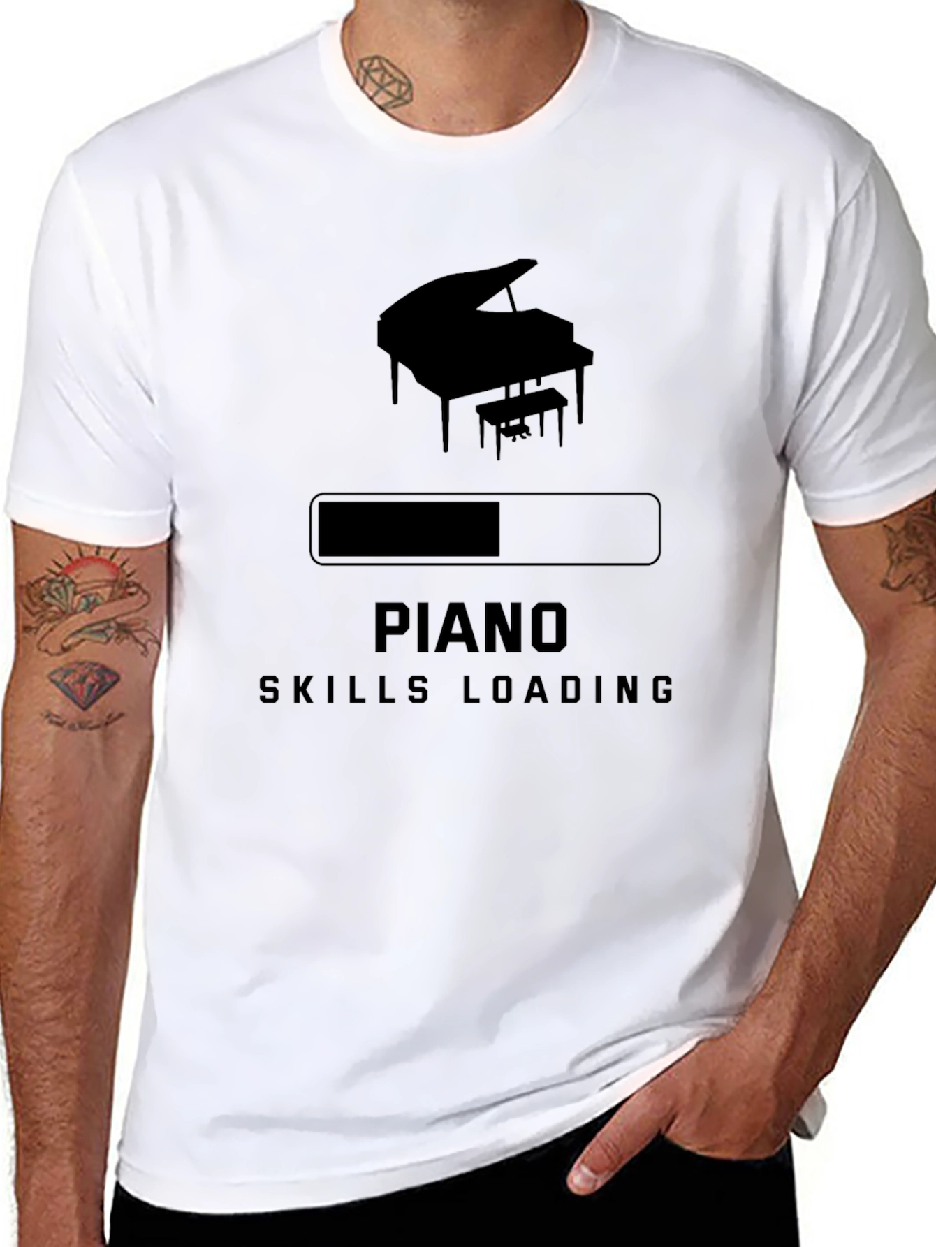 Piano Skills Loading T-Shirt - Musician Tee