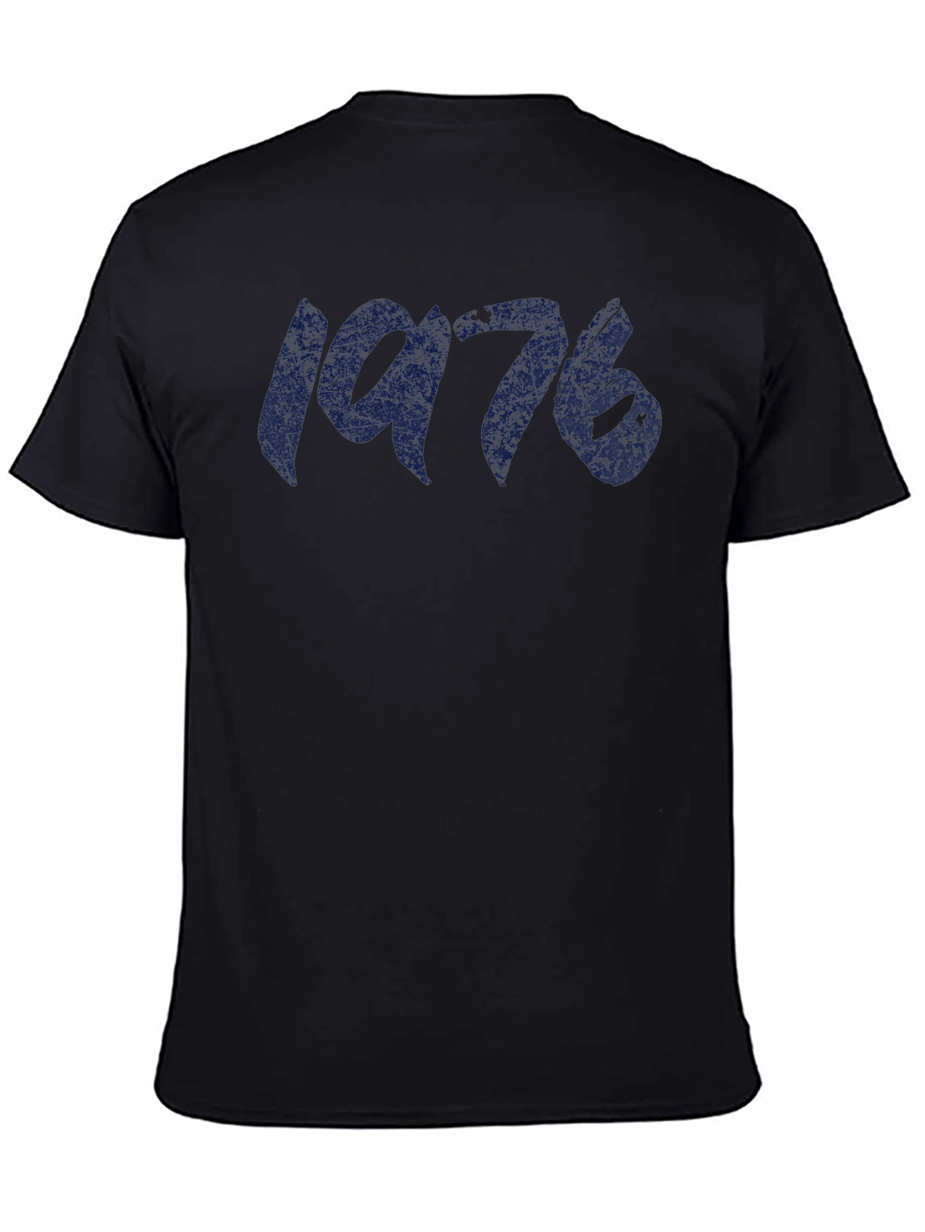 1976 Graphic Tee - Black Cotton T-Shirt