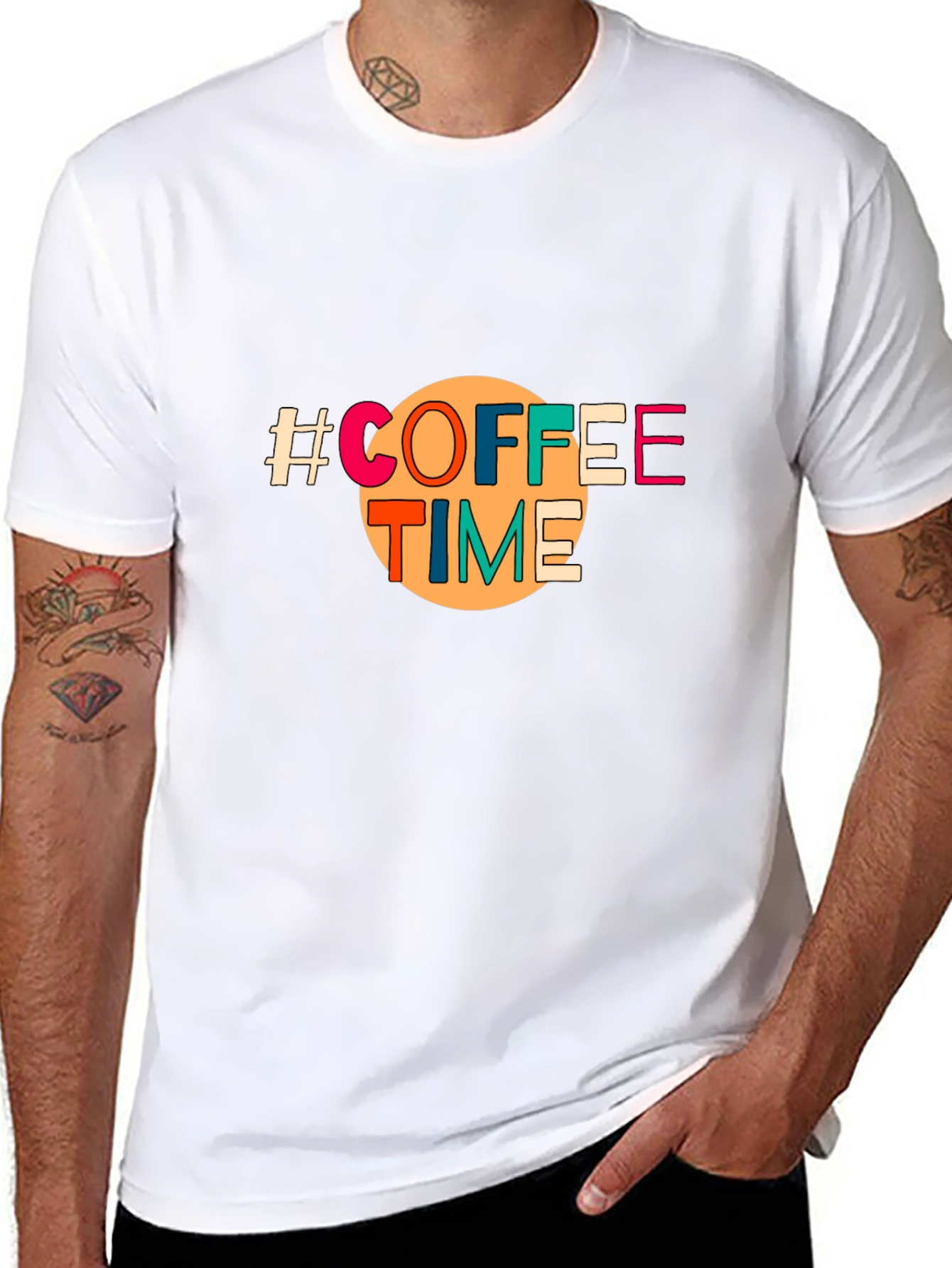 Coffee Time Graphic Tee - Unisex Black T-Shirt