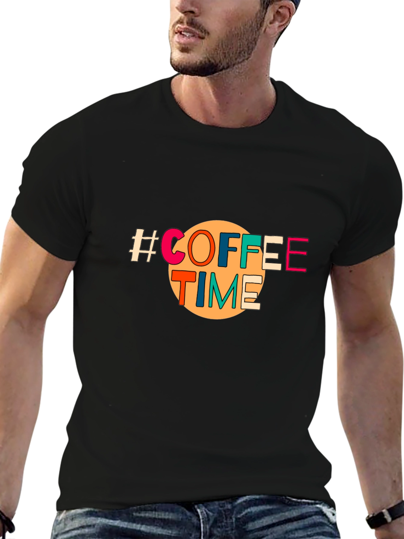Coffee Time Graphic Tee - Unisex Black T-Shirt