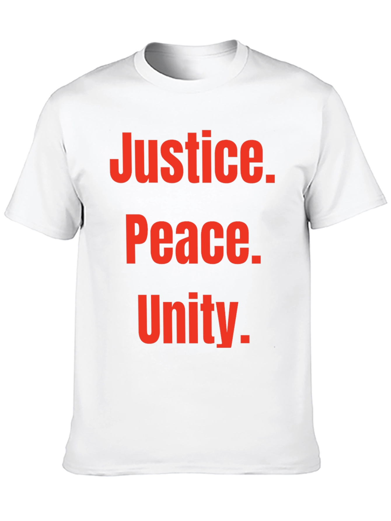 Justice Peace Unity Graphic Tee - Black